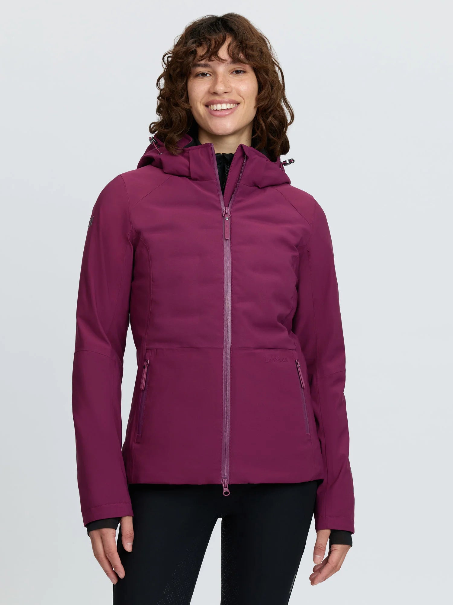 LeMieux Brooke 3 in 1 Waterproof Hybrid Jacket - Blackberry