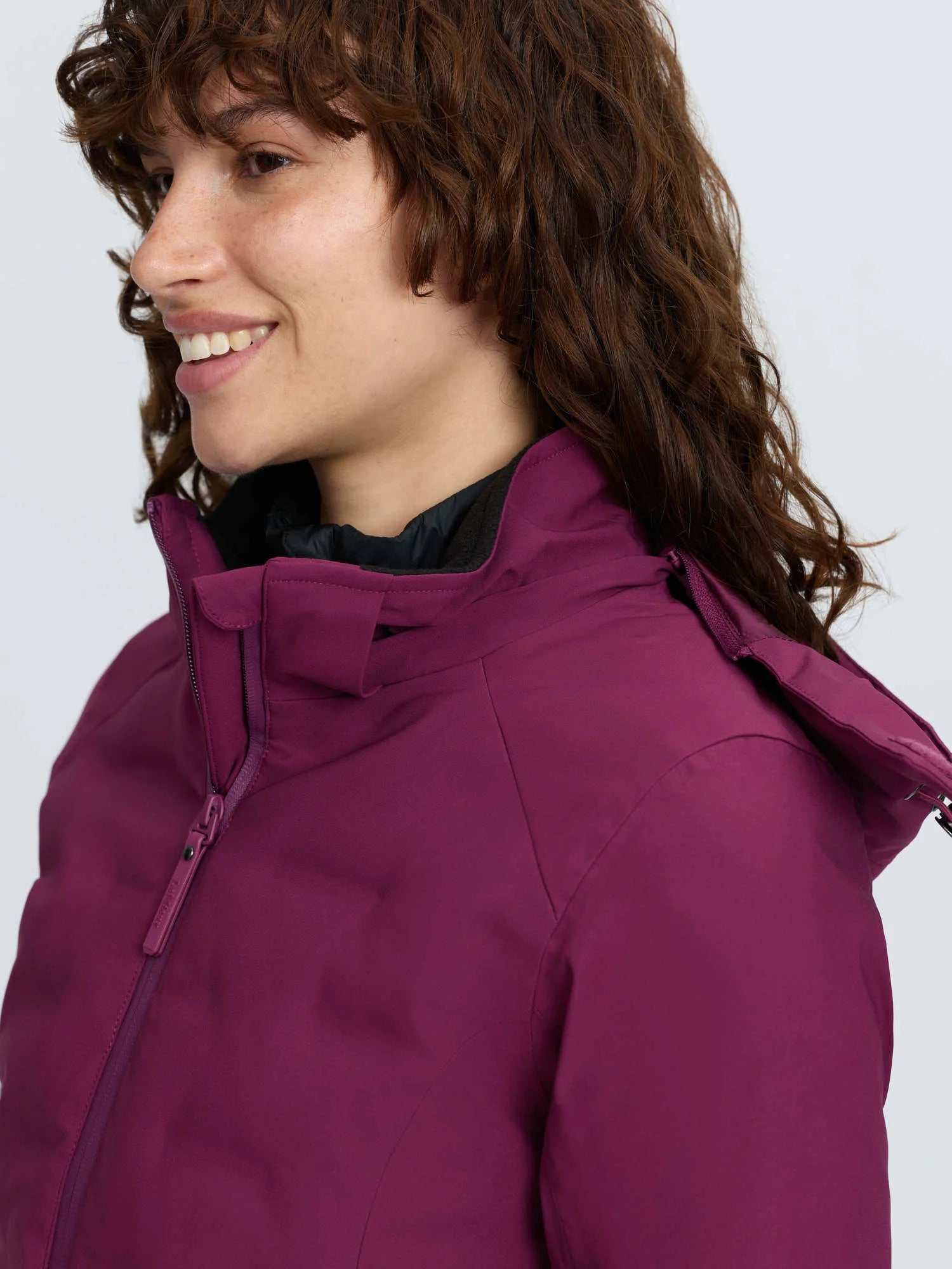 LeMieux Brooke 3 in 1 Waterproof Hybrid Jacket - Blackberry