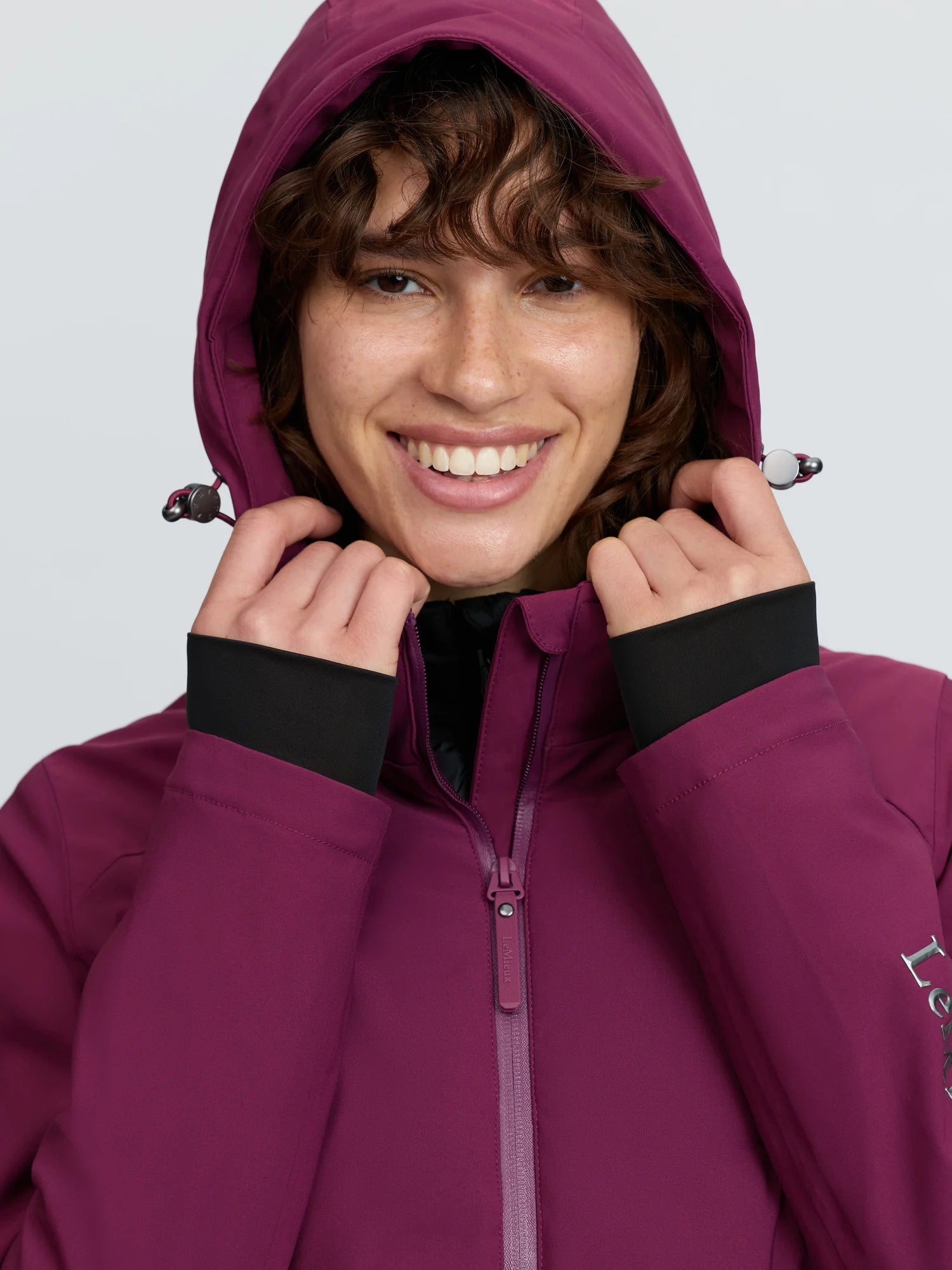 LeMieux Brooke 3 in 1 Waterproof Hybrid Jacket - Blackberry