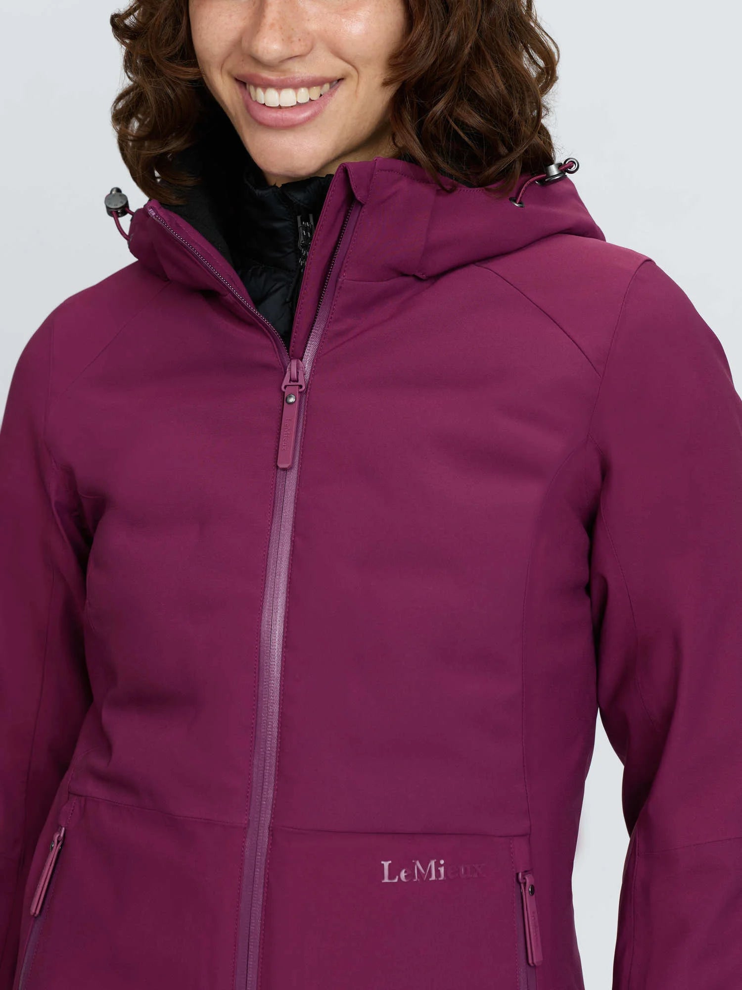 LeMieux Brooke 3 in 1 Waterproof Hybrid Jacket - Blackberry