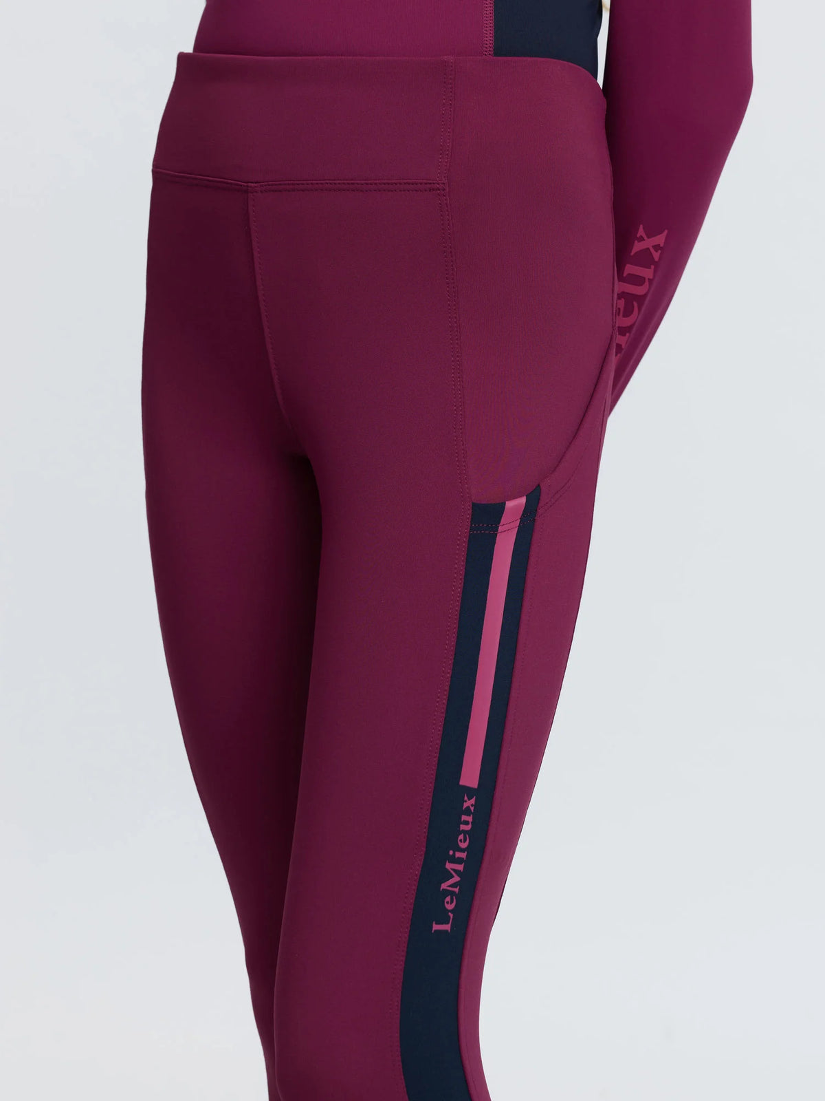 LeMieux Young Rider Orla Pull Ons - Blackberry