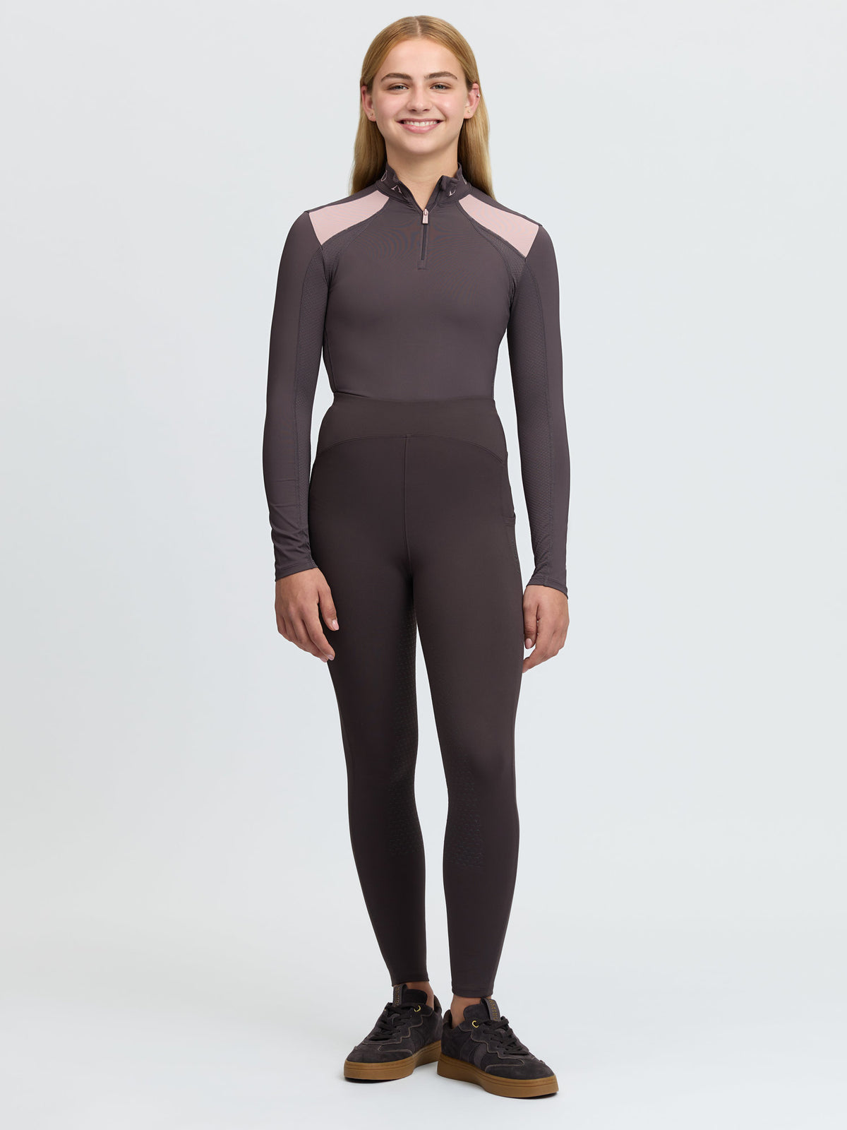 LeMieux Young Rider Nell Brushed Pull Ons - Cocoa
