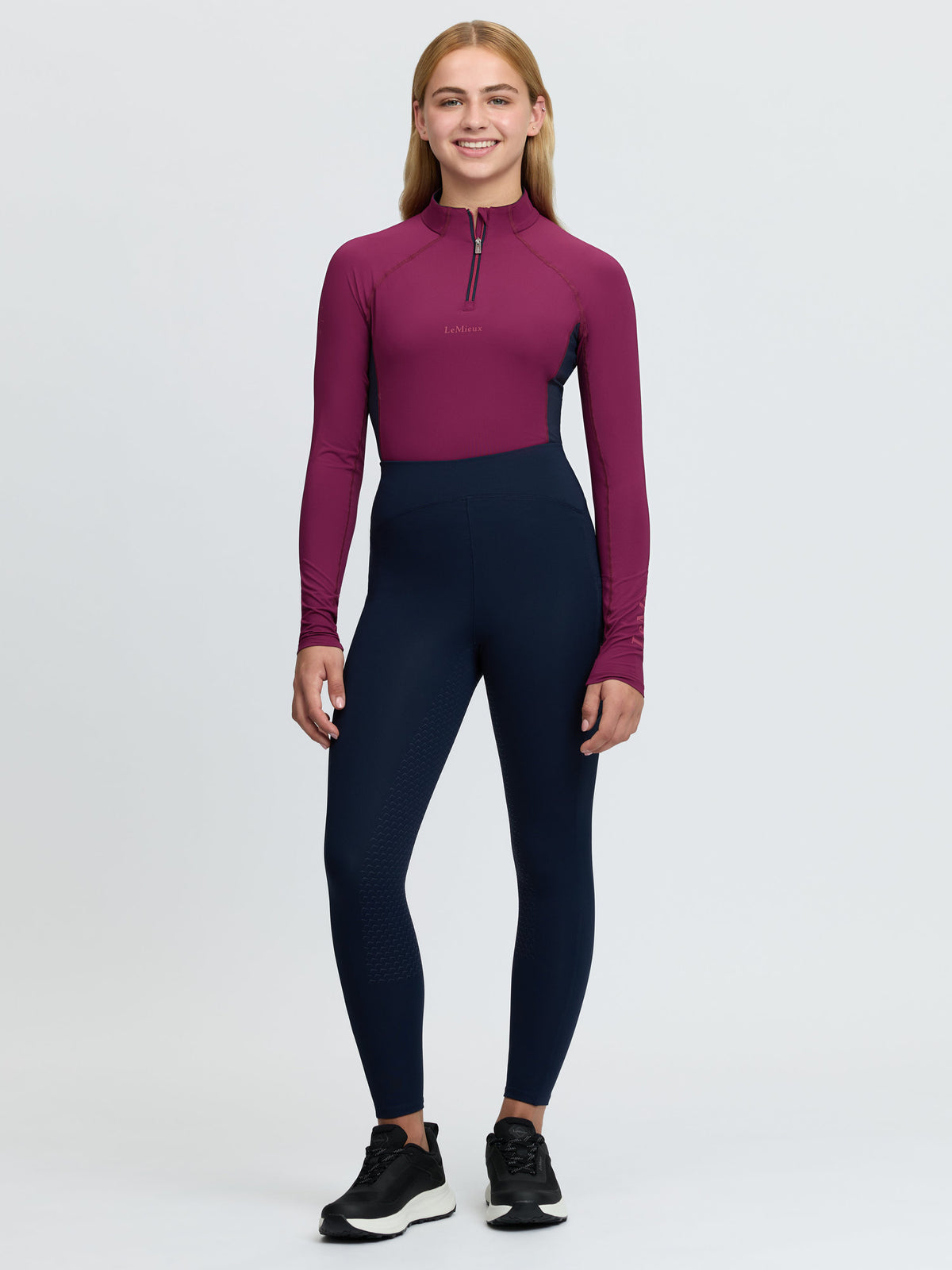 LeMieux Young Rider Nell Brushed Pull Ons - Navy
