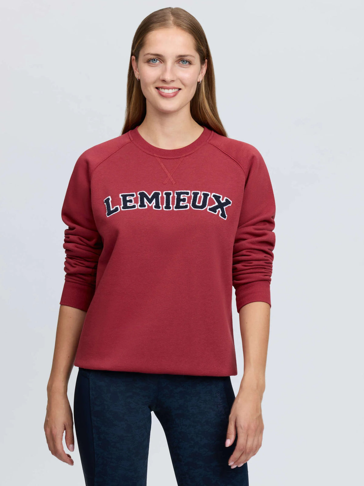 LeMieux Vida Varsity Crew Neck Sweat - Russet