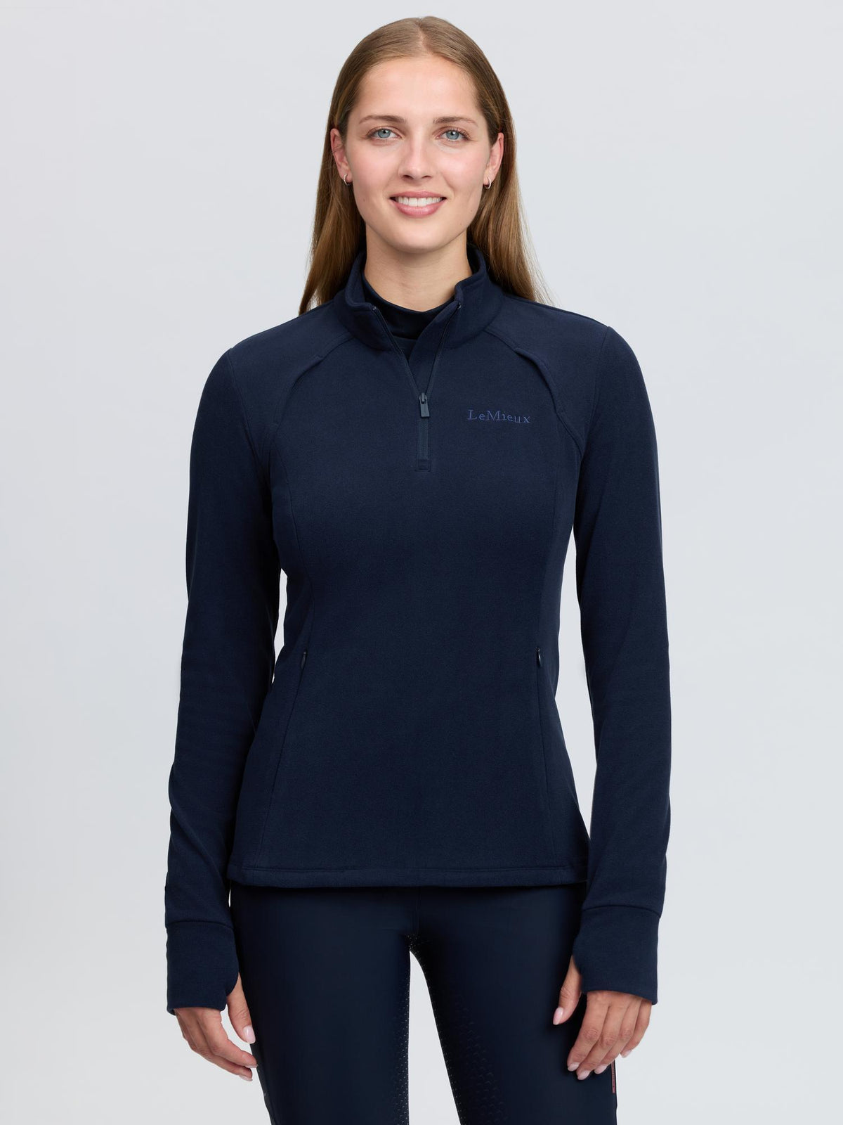 LeMieux Frances Quarter Zip Fleece - Navy