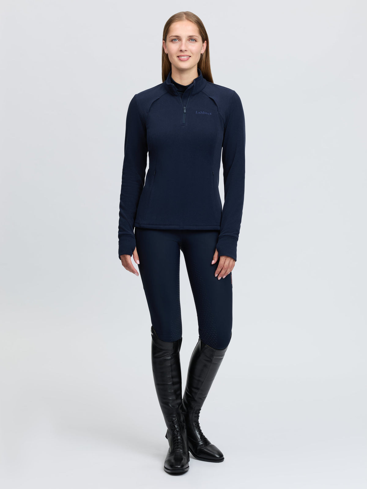 LeMieux Frances Quarter Zip Fleece - Navy