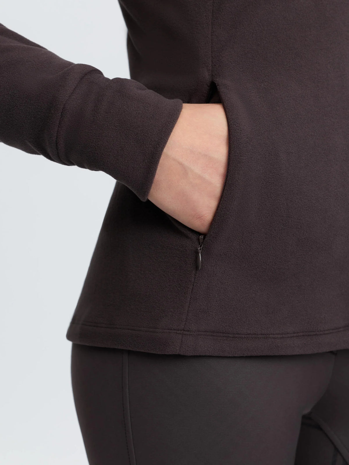 LeMieux Frances Quarter Zip Fleece - Cocoa
