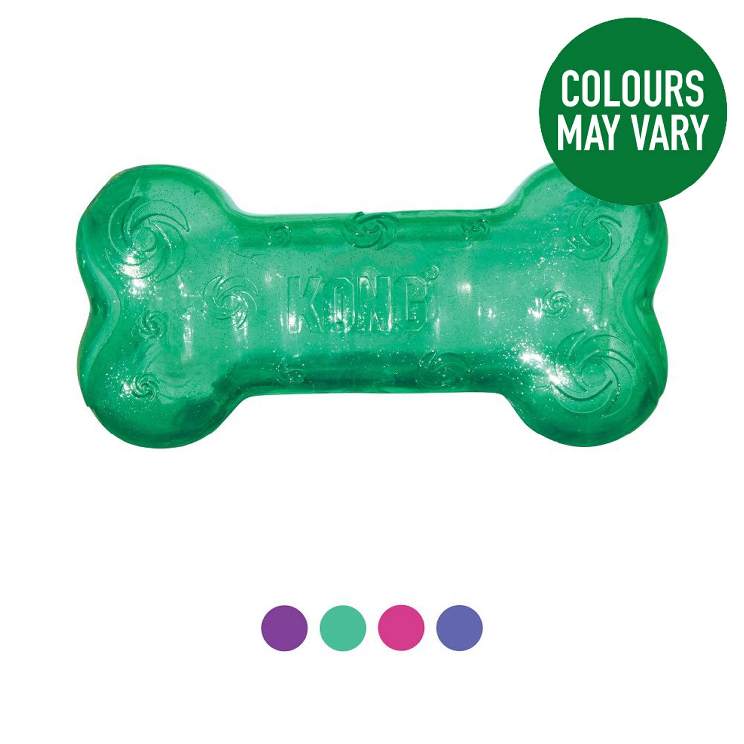 Kong Squeezz Crackle Bone - Medium - Assorted - Dog Toy