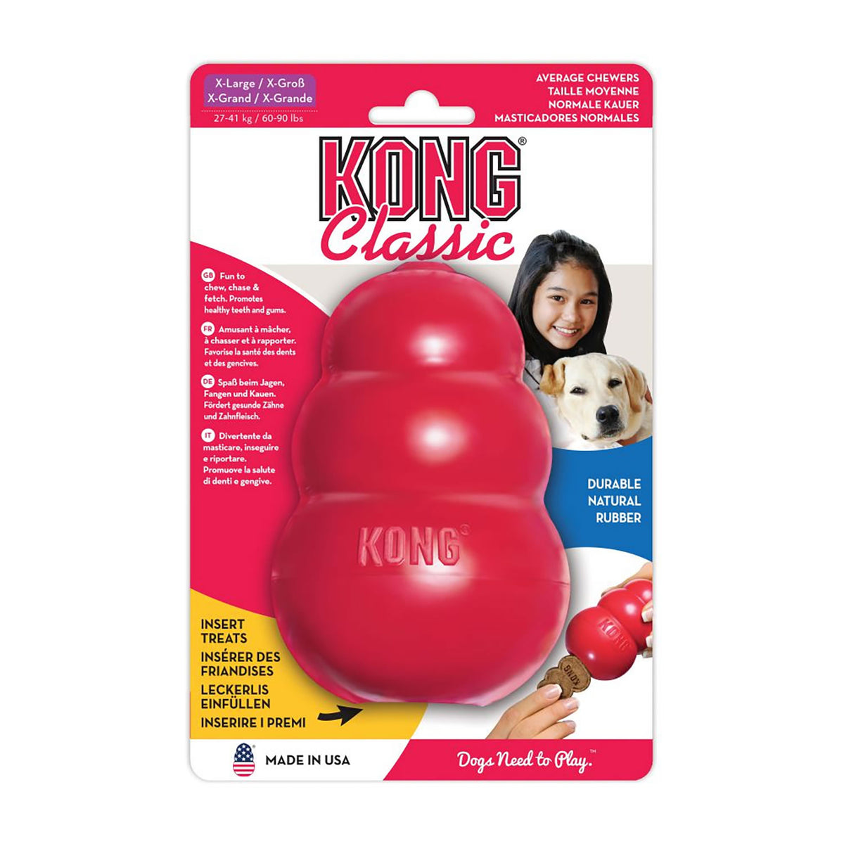 Kong Classic - Xlarge - Red - Dog Toy