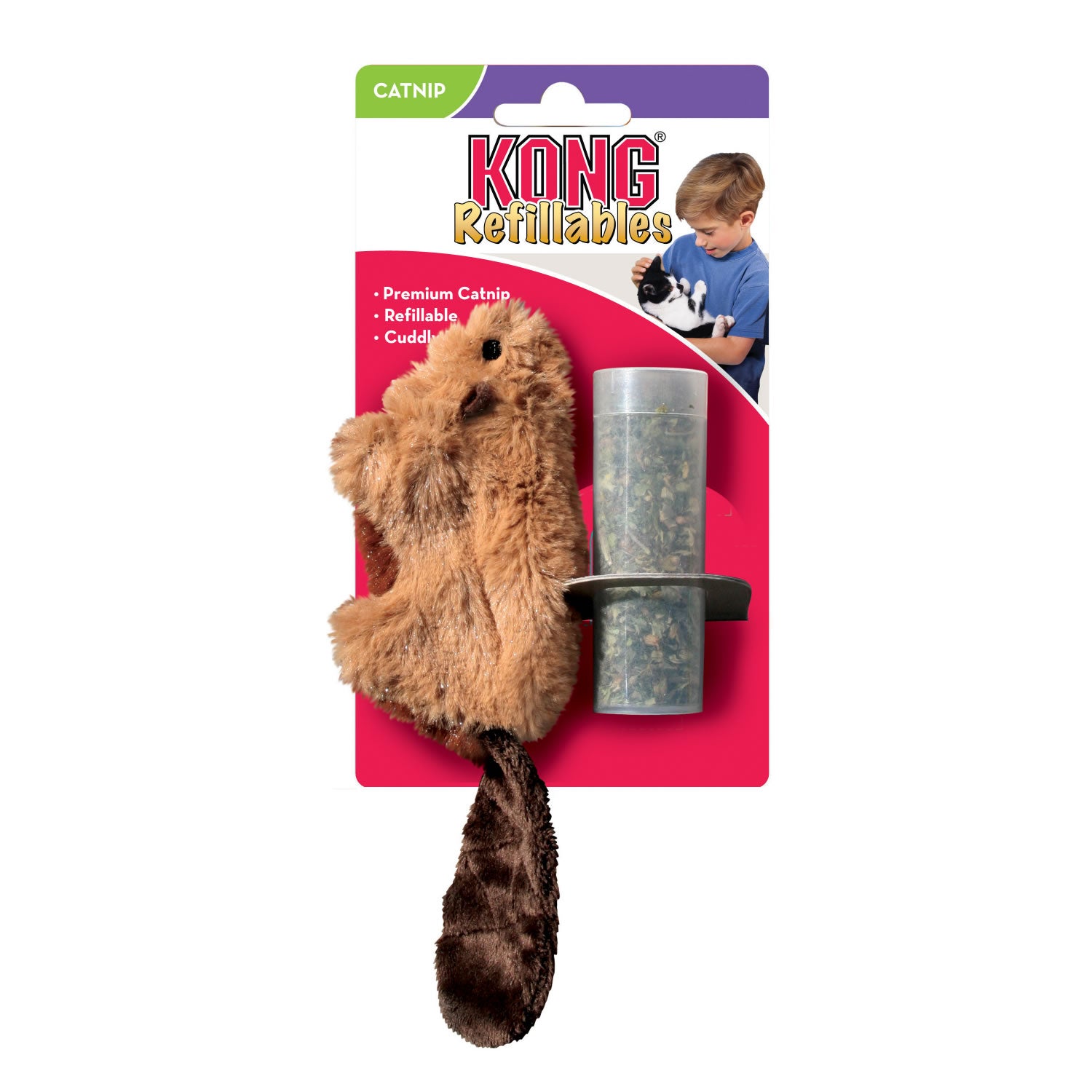 Kong Cat Refillables Beaver - Cat Toy