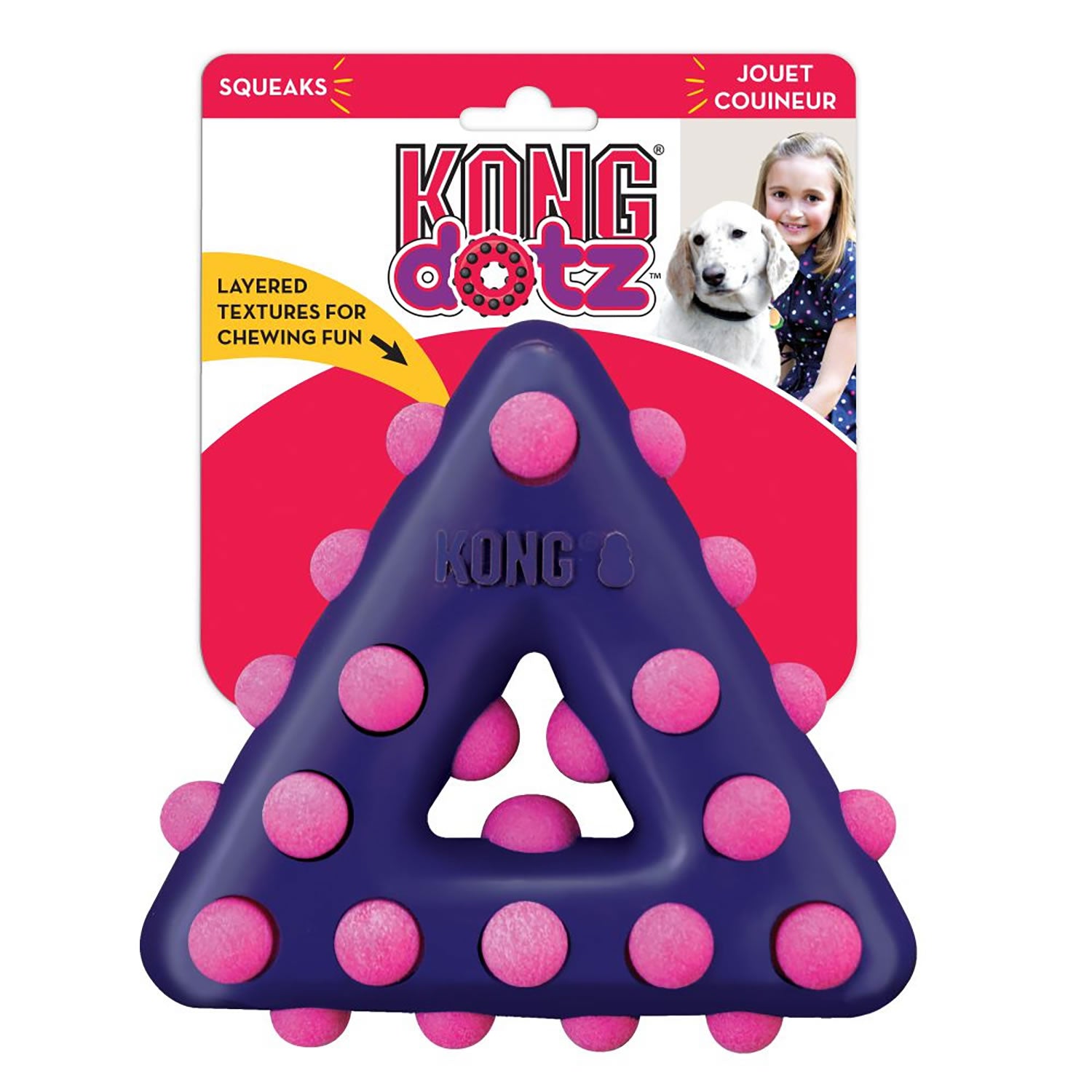 Kong Dotz Triangle - Large - Dog Toy