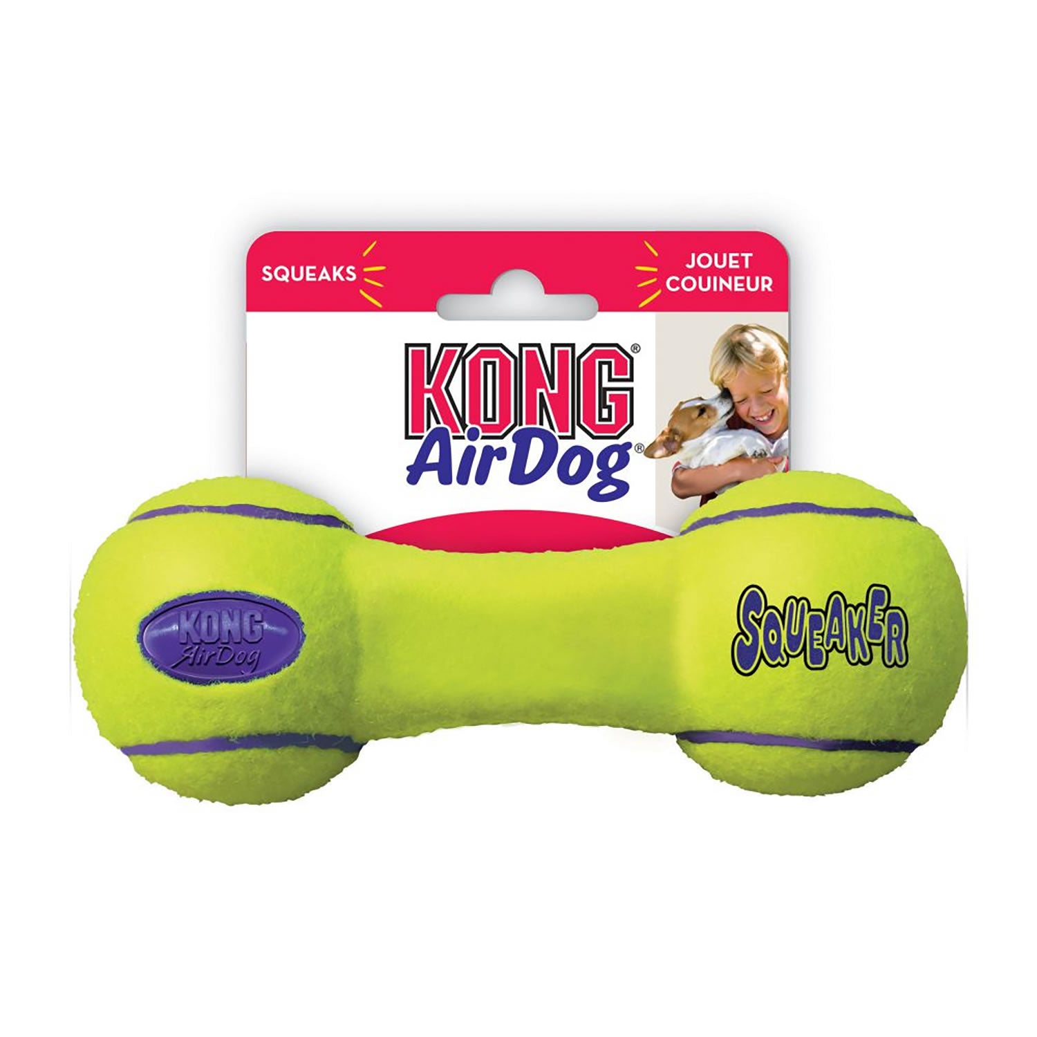 Kong Airdog Squeaker Dumbbell - Large - Dog Toy
