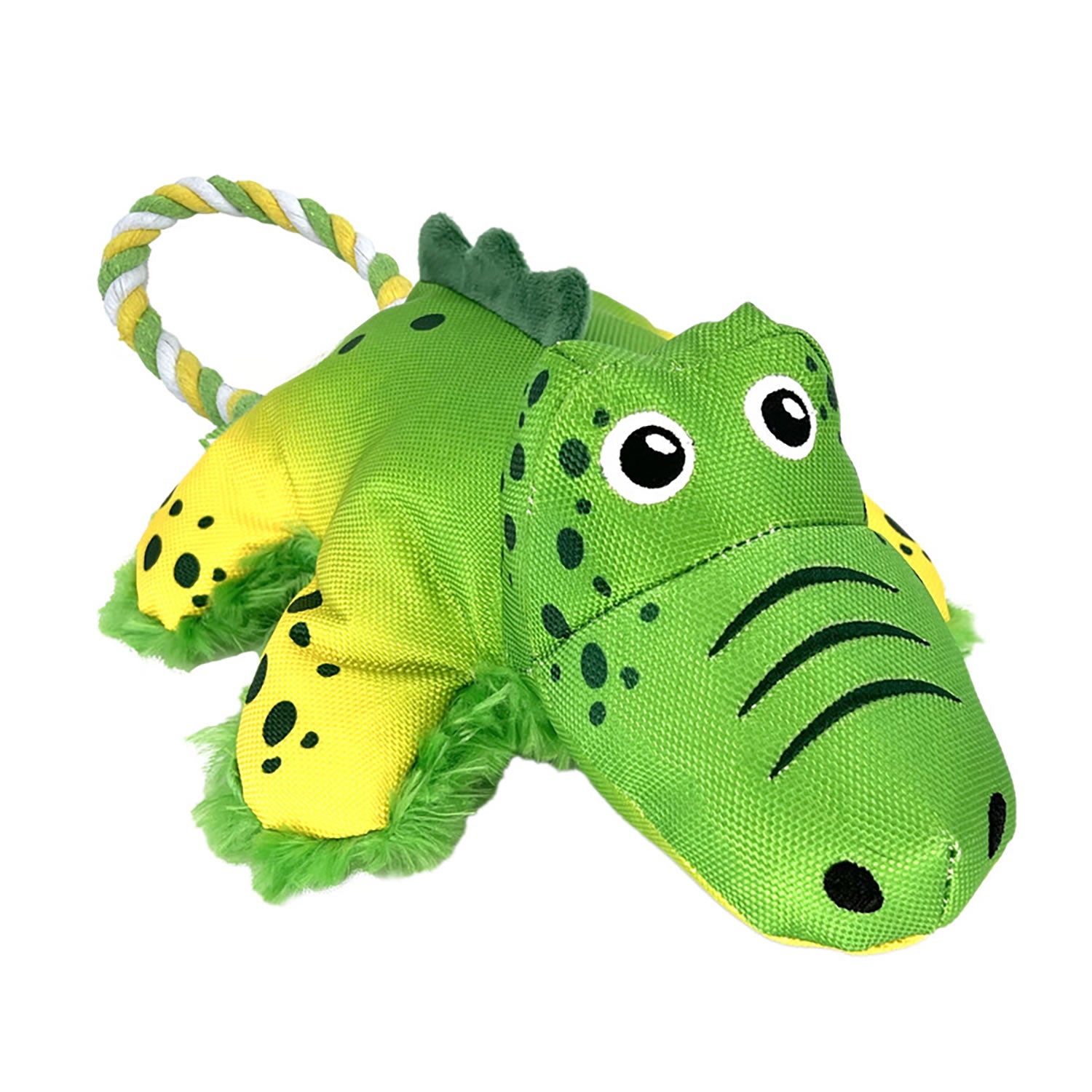 Kong Cozie Tuggz Alligator - Medium/Large - Green - Dog Toy