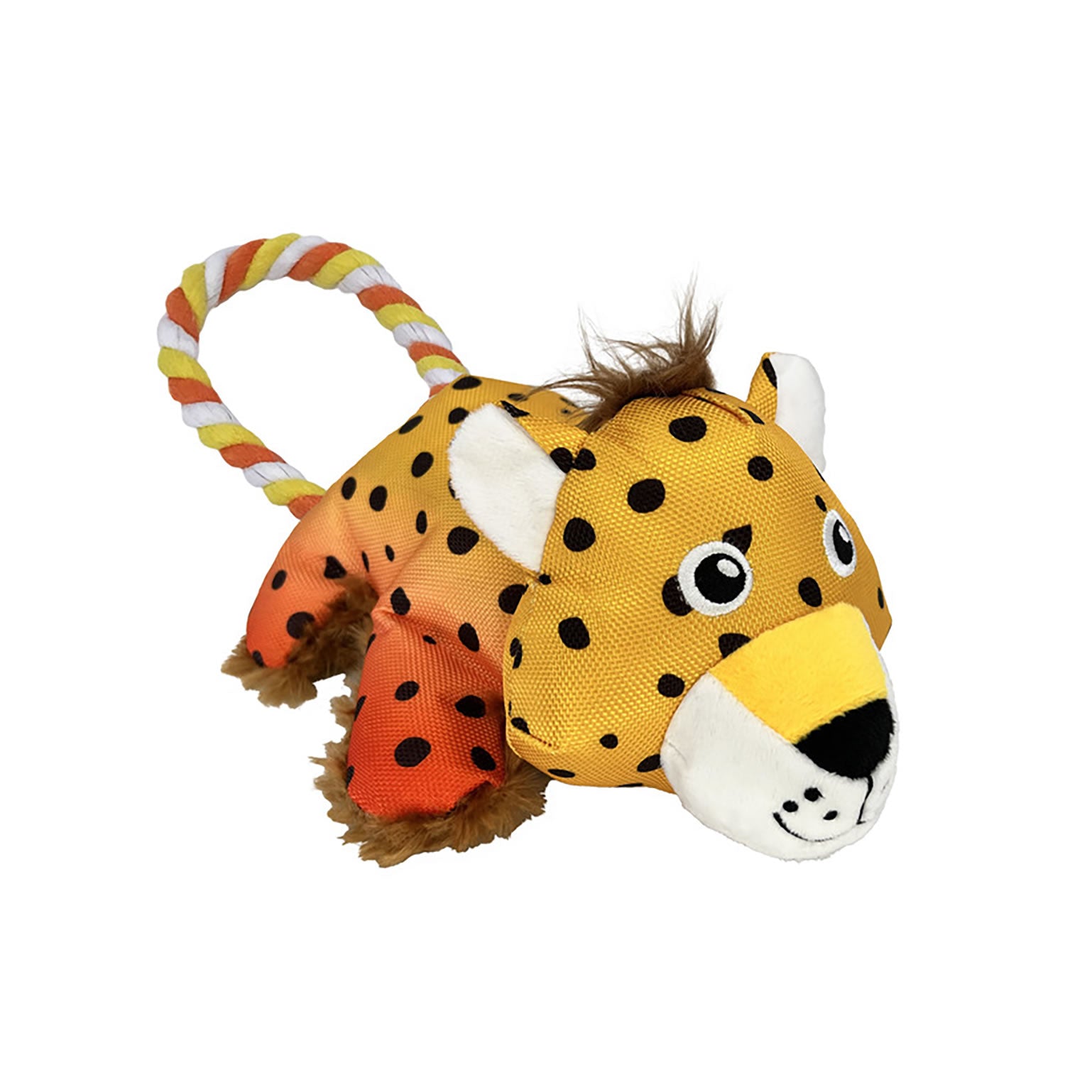 Kong Cozie Tuggz Cheetah - Small/Medium - Yellow - Dog Toy