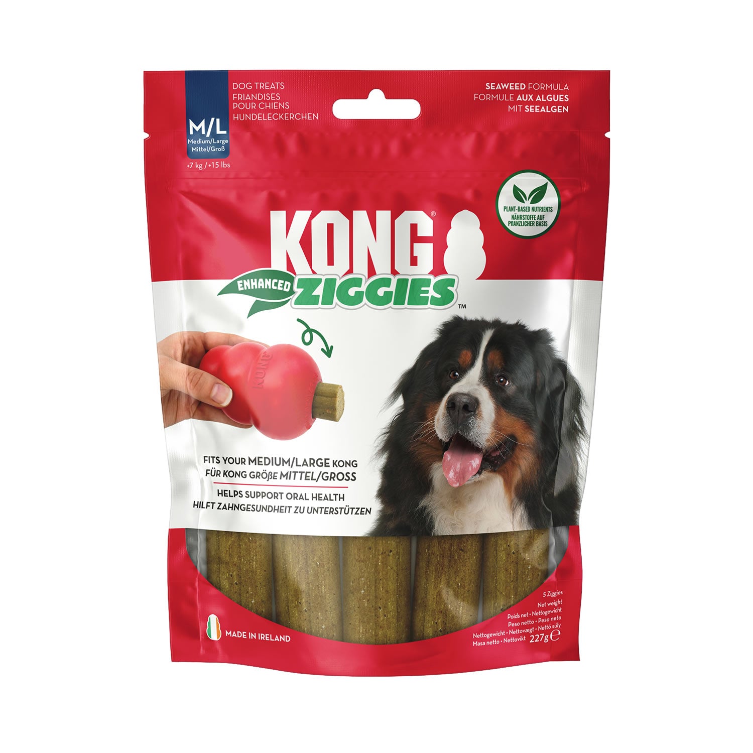 Kong Ziggies Enhanced Chews - Medium/Large - Dog Toy