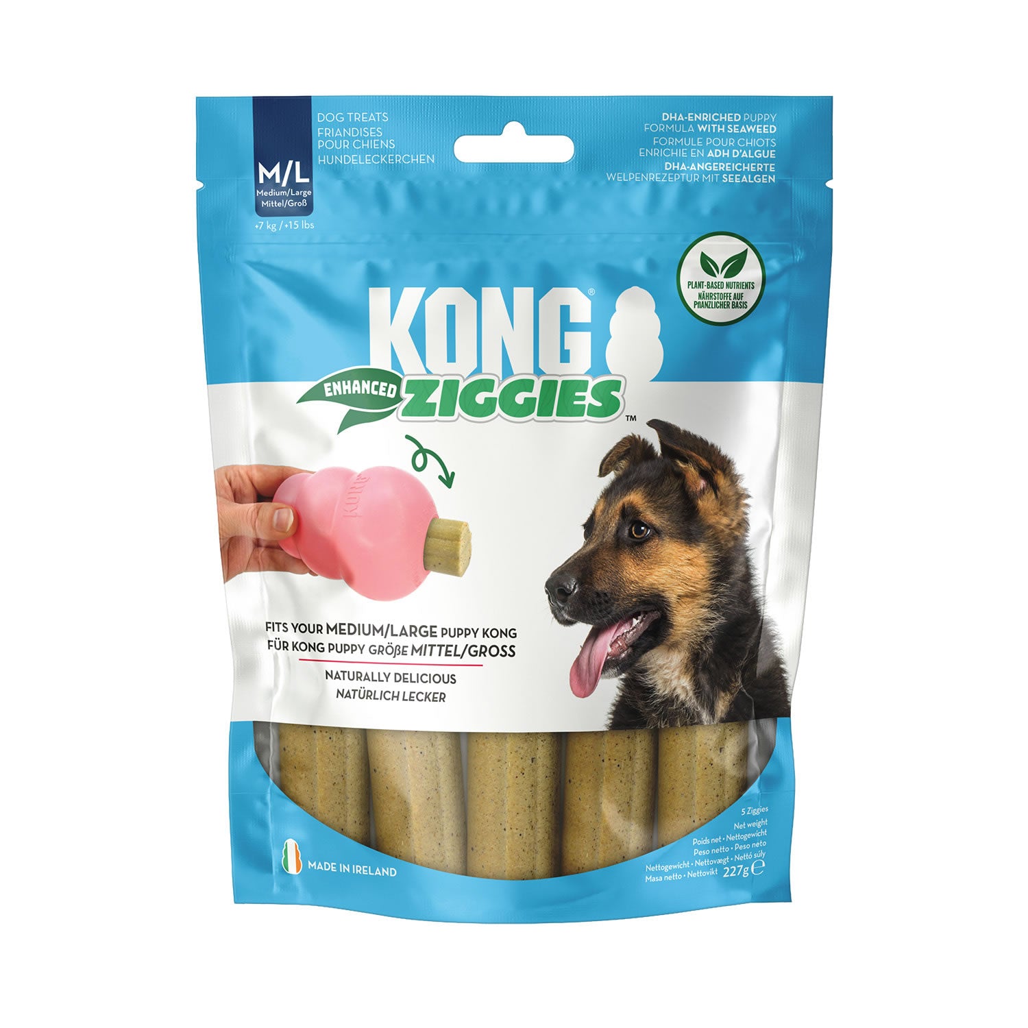Kong Ziggies Enhanced Chews Puppy - Medium/Large - Dog Toy