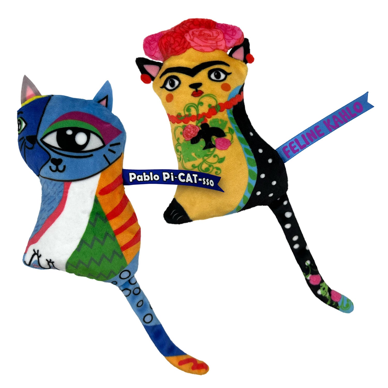 Kong Cat Artz Kahlo & Picasso - 2 Piece Pack - Cat Toy