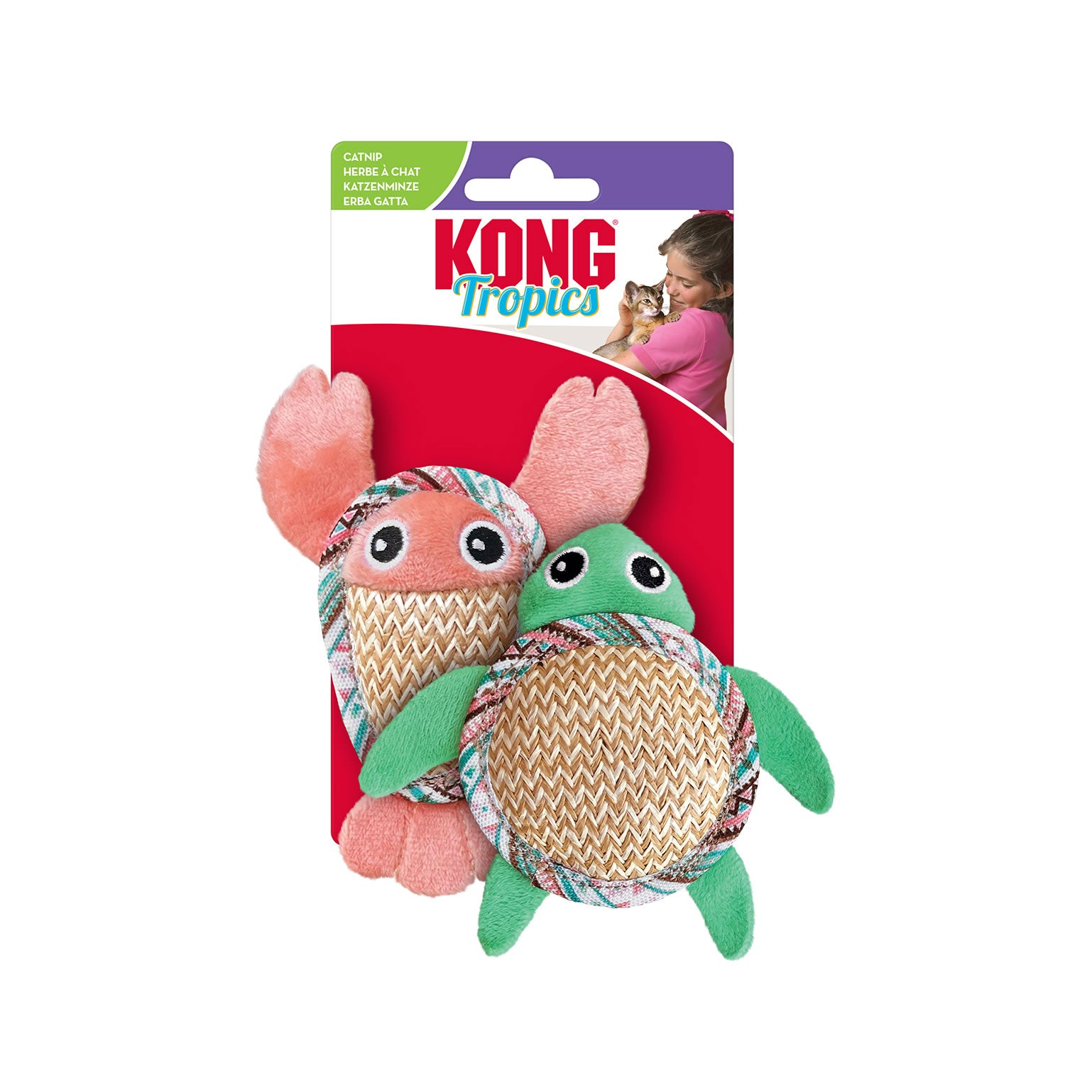 Kong Cat Tropics Pals - 2 Piece Pack - Cat Toy