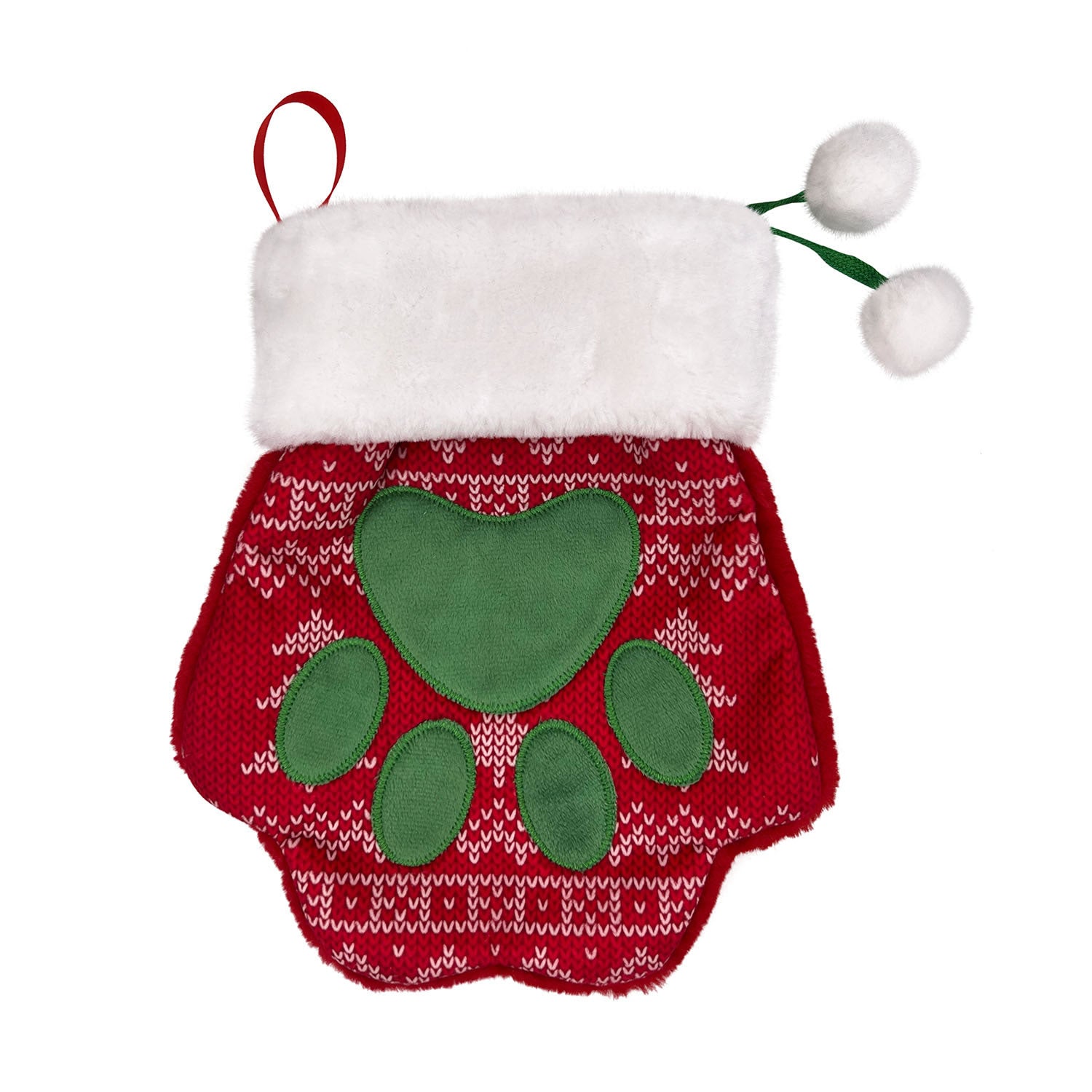 Kong Holiday Stocking Paw - Large - Dog Toy