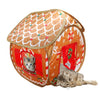 Kong Holiday Cat Play Spaces Bungalow Gingerbread - Cat Toy