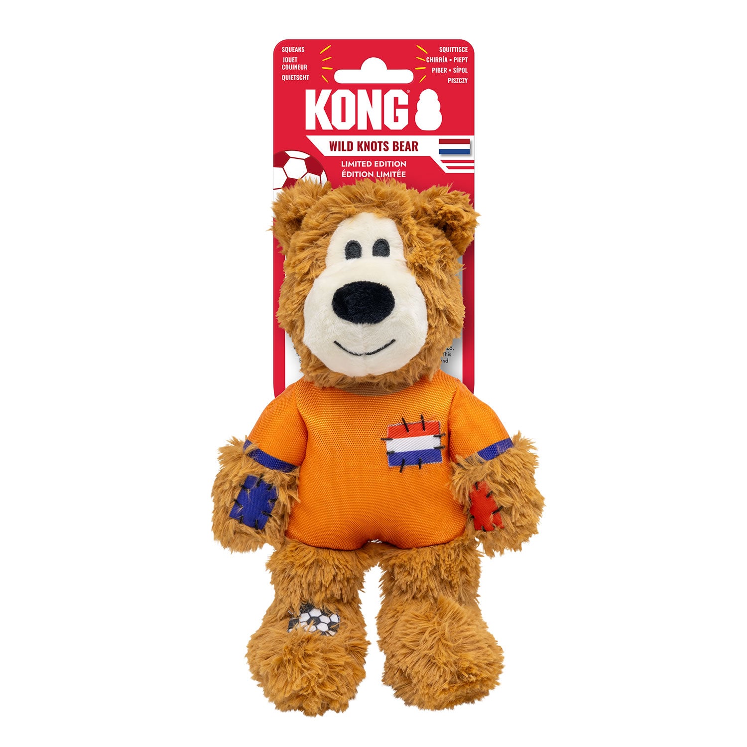 Kong Wild Knots Sport Nld Bear Netherlands - Medium - Dog Toy