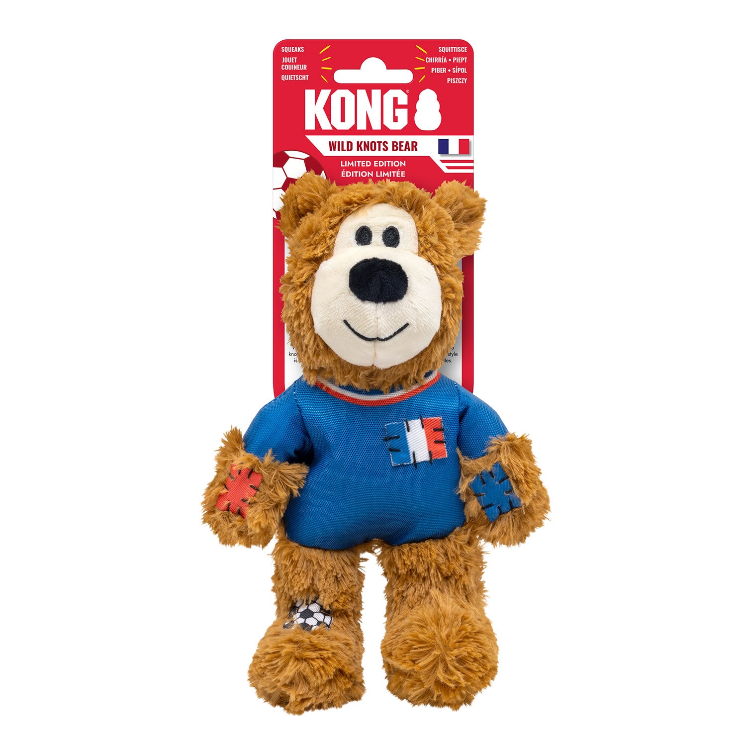 Kong Wild Knots Sport Fra Bear France - Medium - Dog Toy