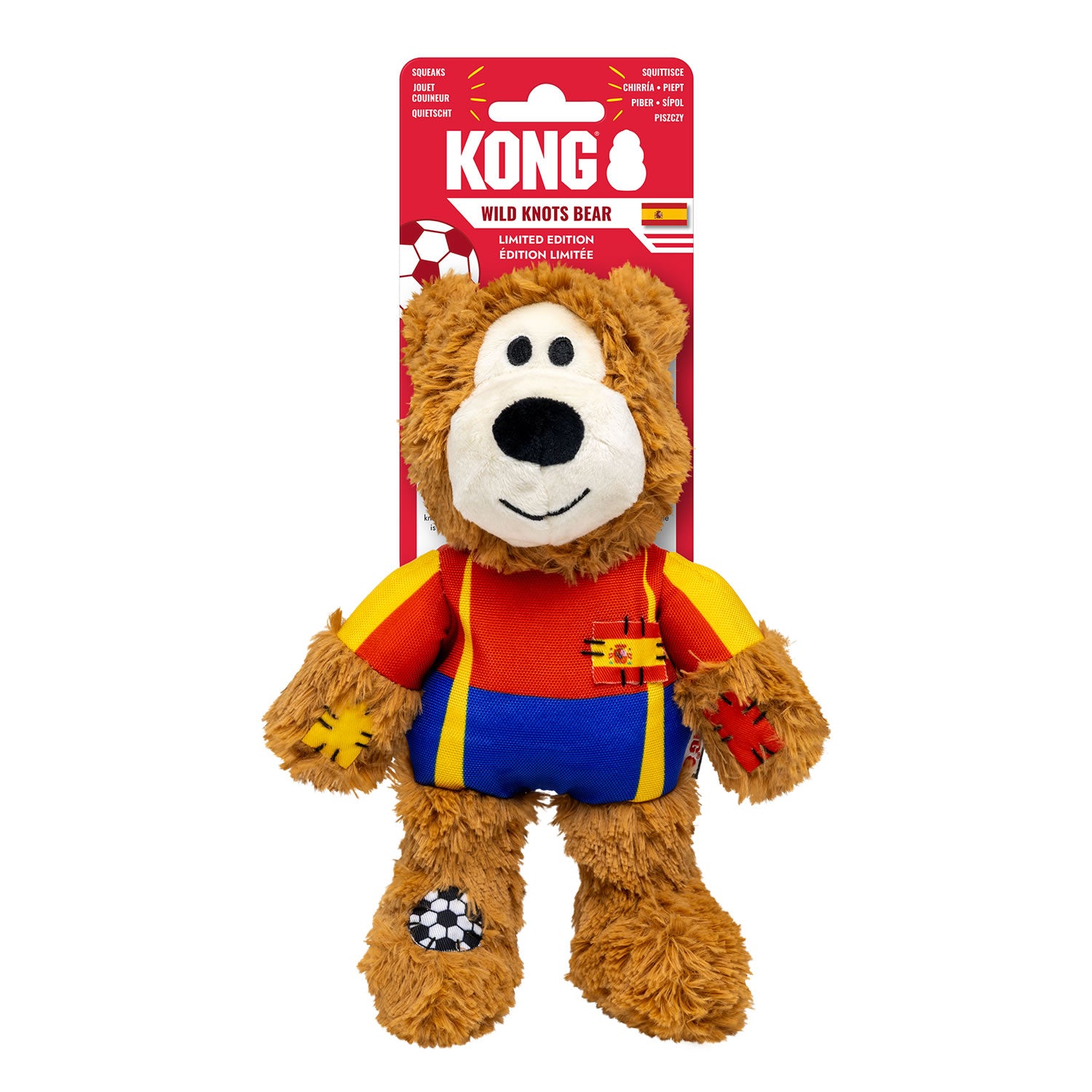 Kong Wild Knots Sport Esp Bear Md-Spain - Medium - Dog Toy