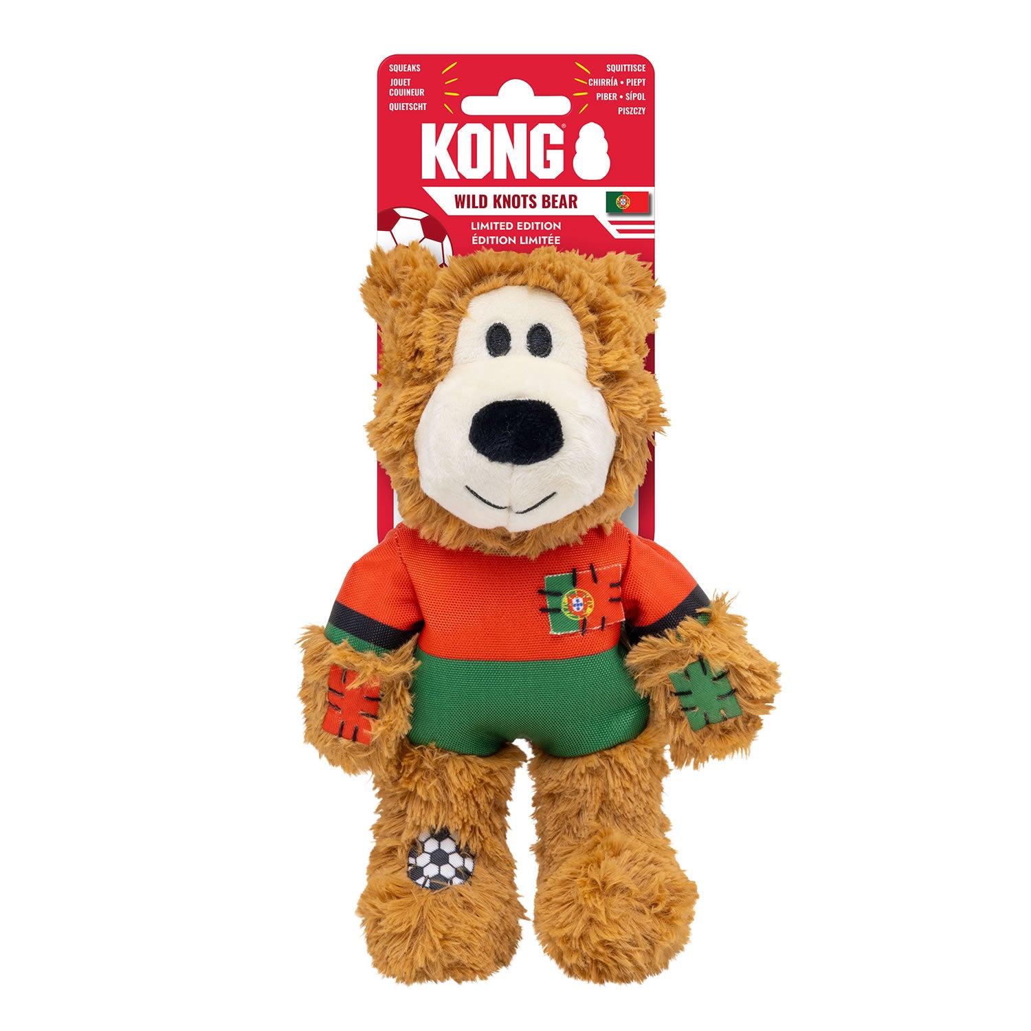 Kong Wild Knots Sport Prt Bear Portugal - Medium - Dog Toy