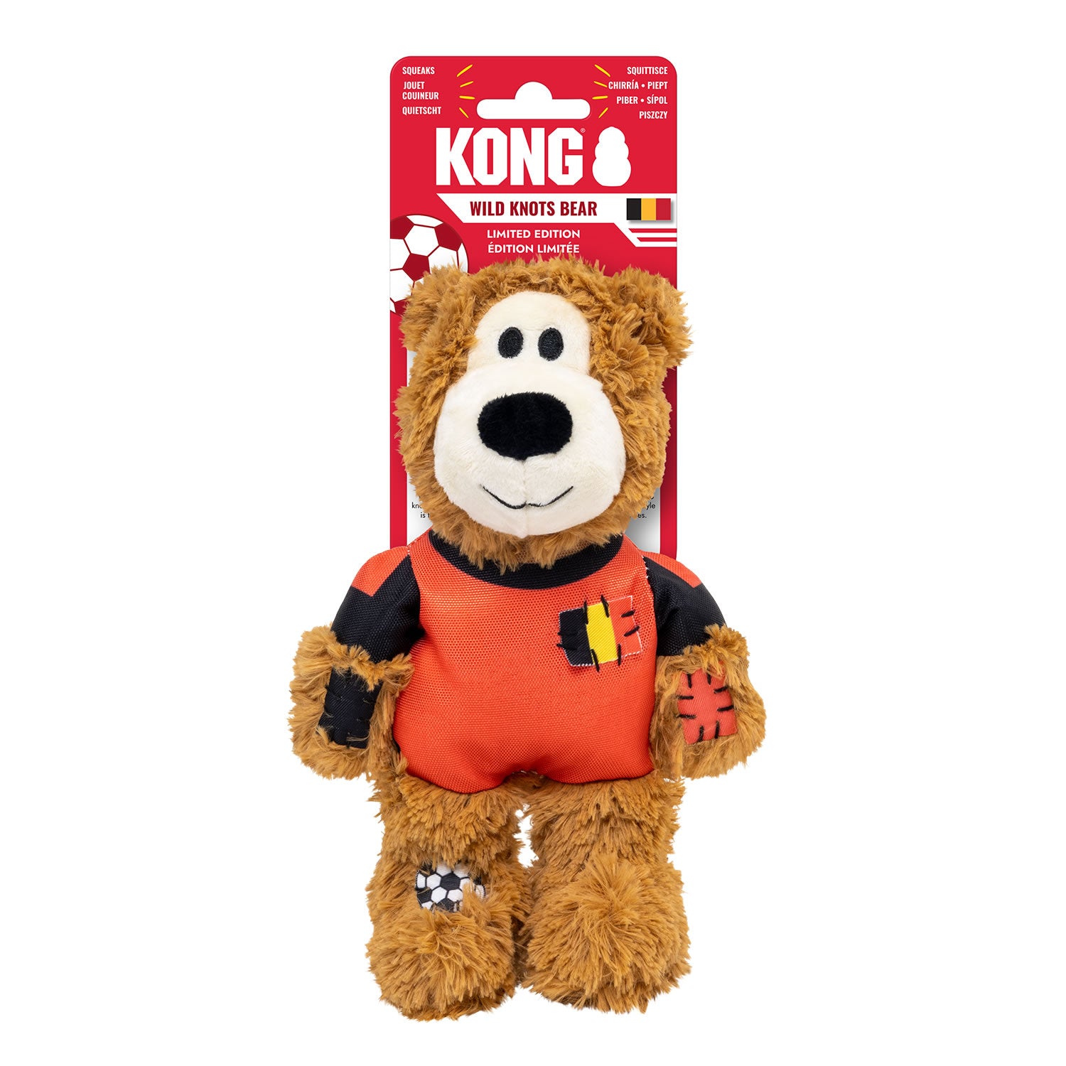 Kong Wild Knots Sport Bel Bear Belgium - Medium - Dog Toy