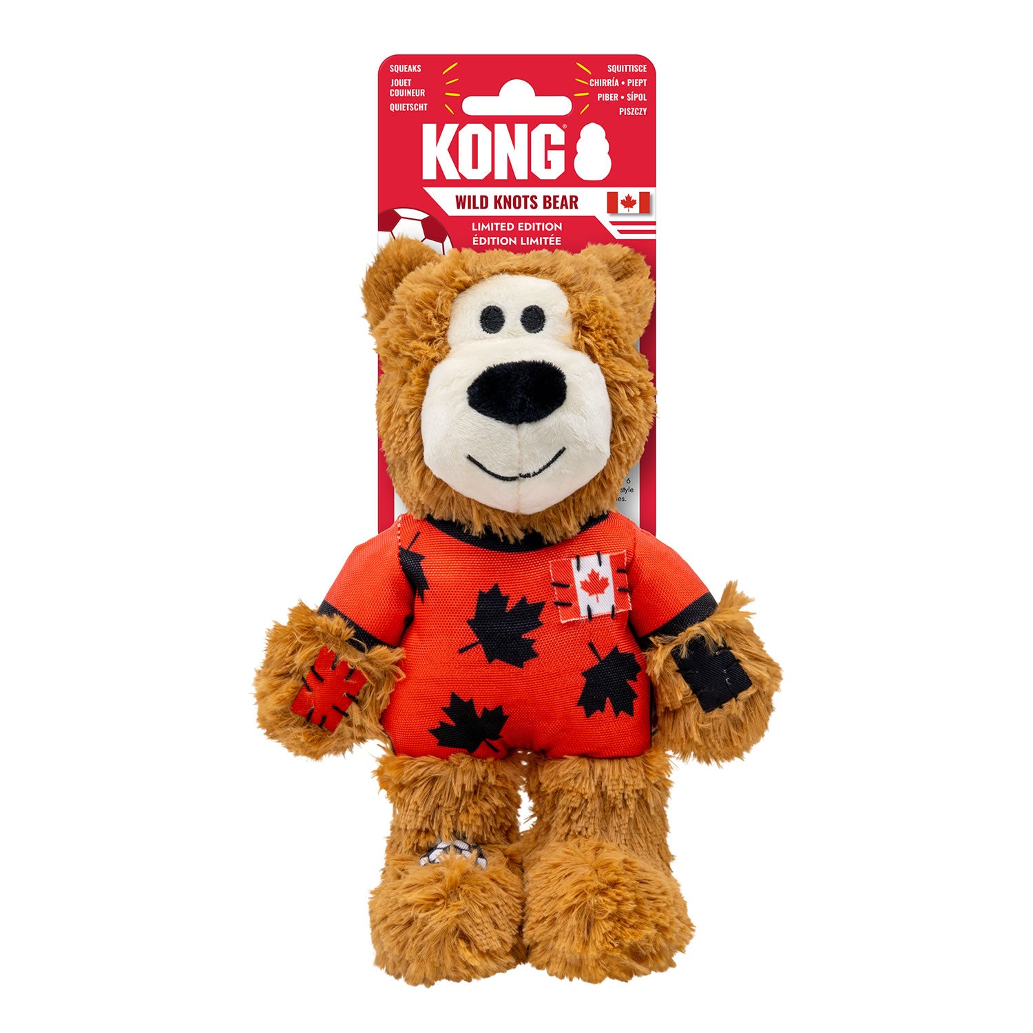 Kong Wild Knots Sport Can Bear Canada - Medium - Dog Toy