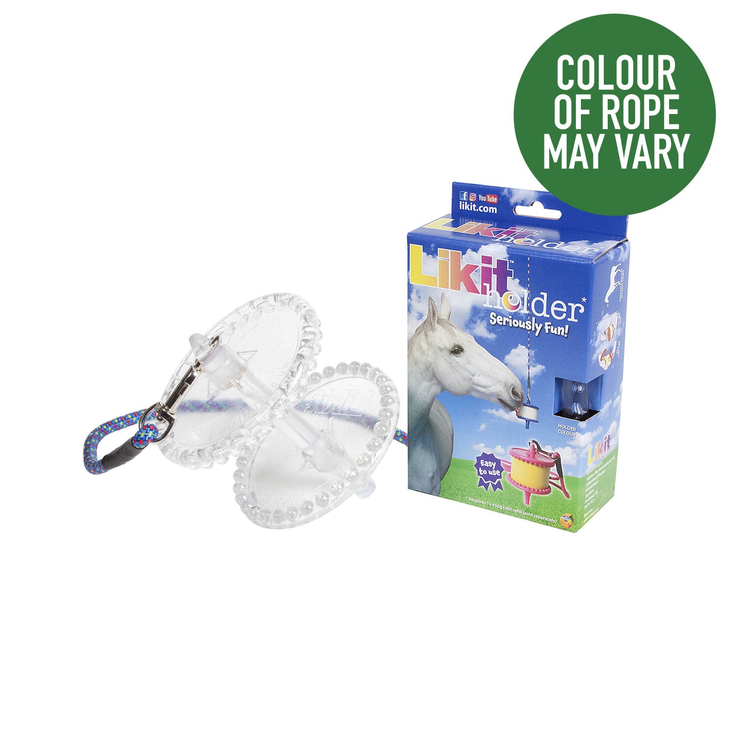 Likit Holder - Clear Glitter
