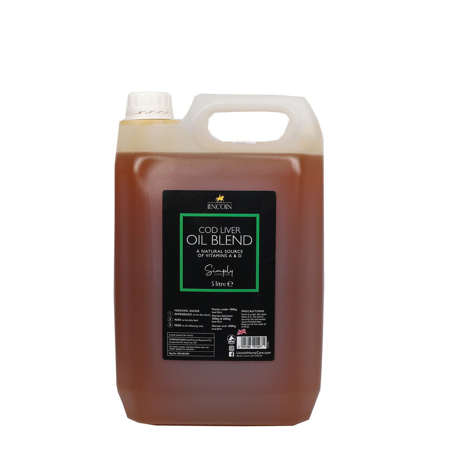 Lincoln Simply Cod Liver Oil Bend - 5 Lt