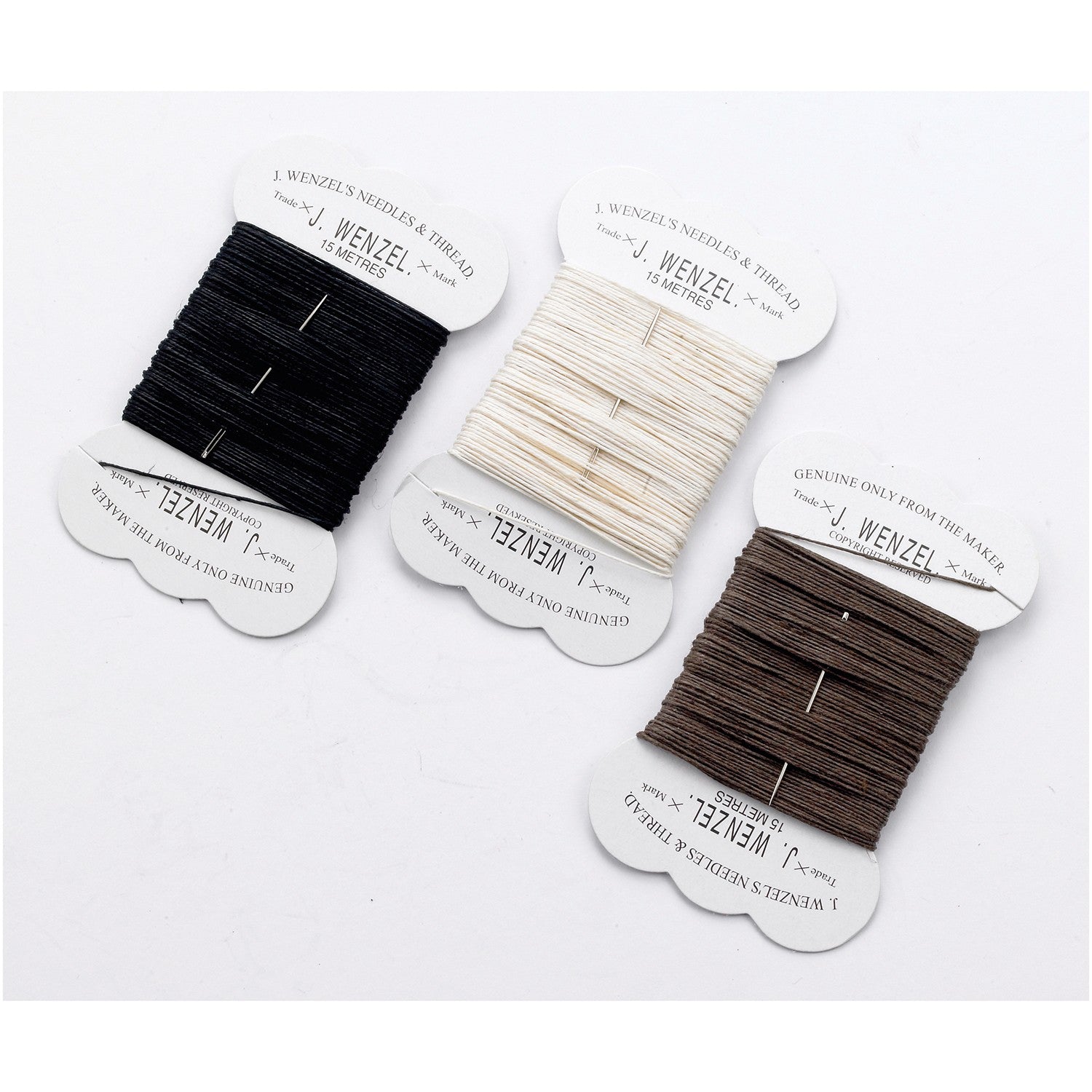 Lincoln Plaiting Thread Black/Brown/White Mixed