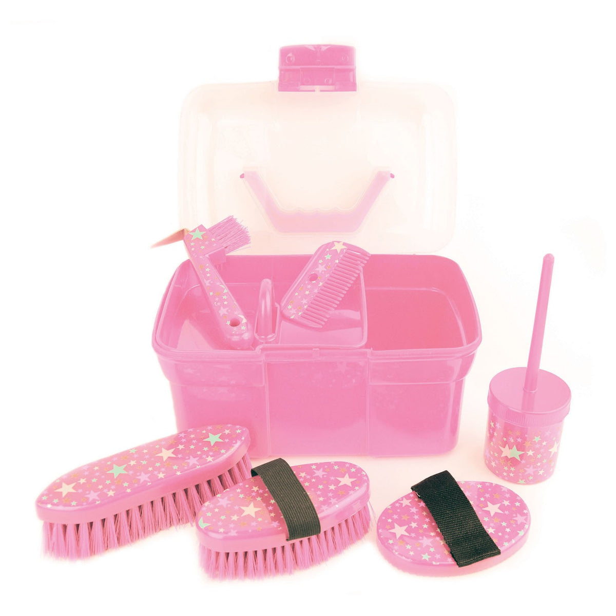 Lincoln Star Pattern Grooming Kit - Pink