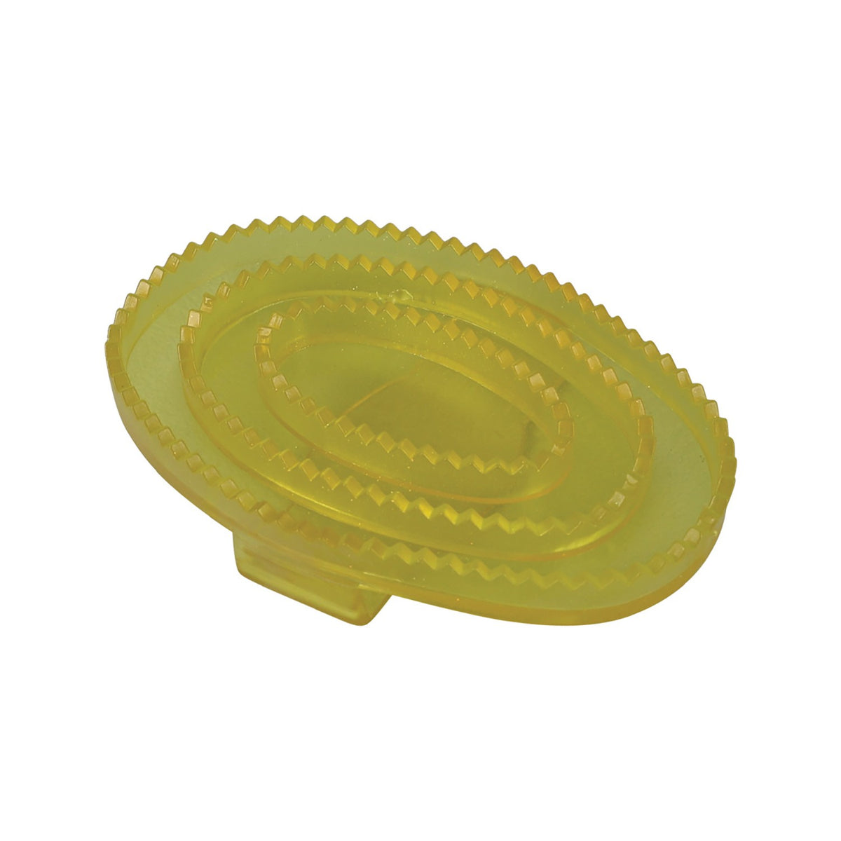 Lincoln Synthetic Rubber Curry Comb - Yellow