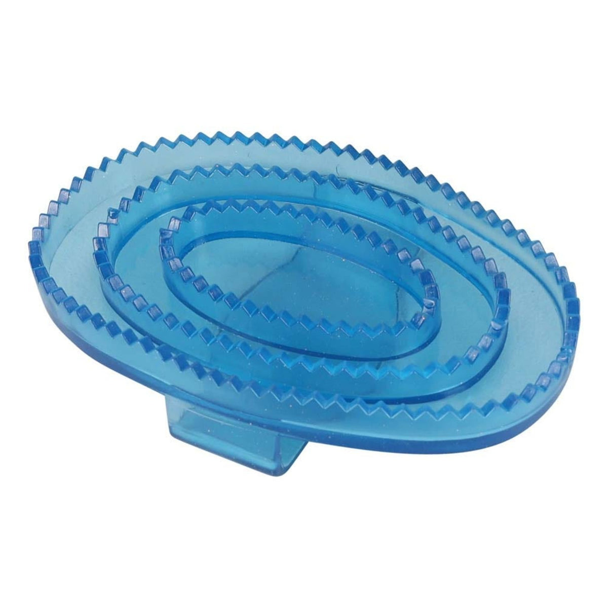 Lincoln Synthetic Rubber Curry Comb - Blue Small