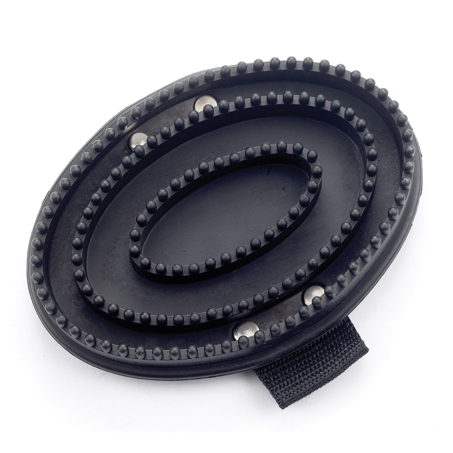 Lincoln Rubber Curry Comn With Web Handle - Large - Black