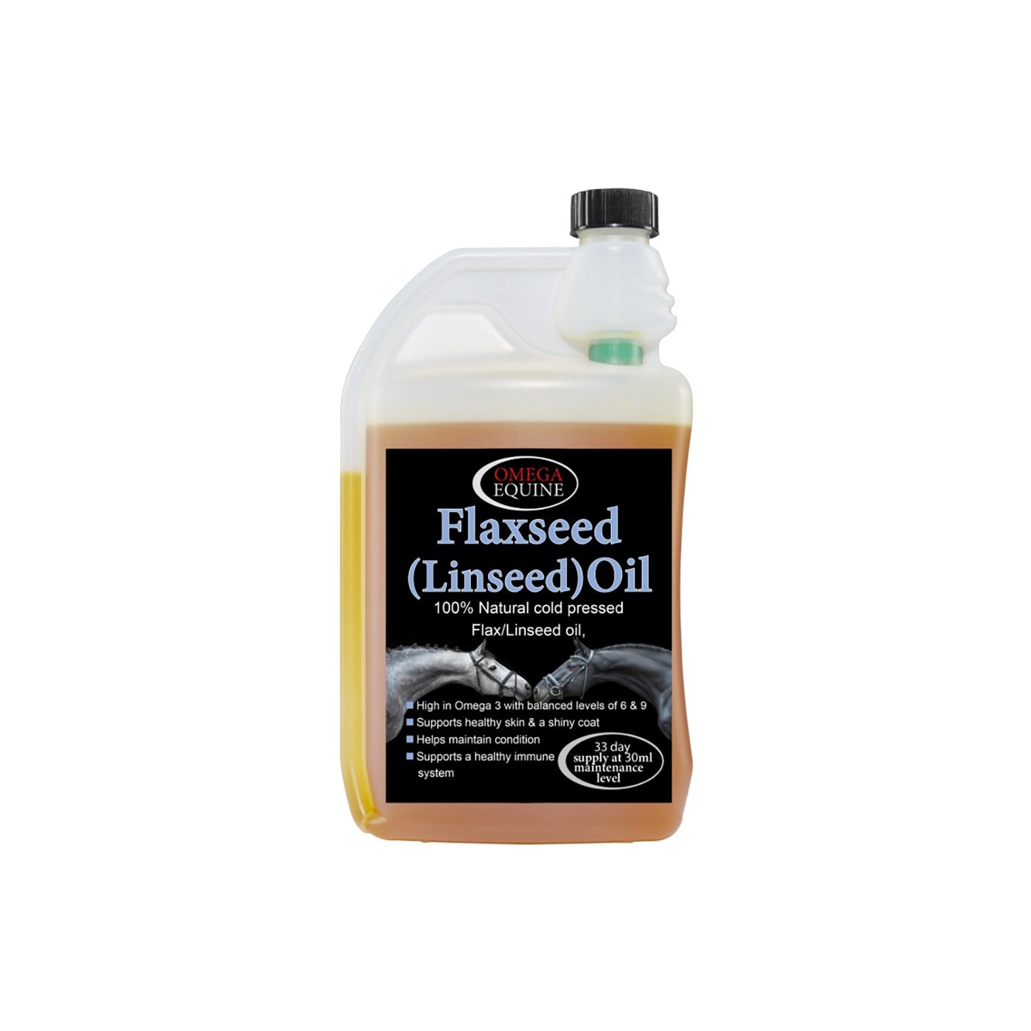 Omega Equine Flaxseed (Linseed Oil) - 1 Lt