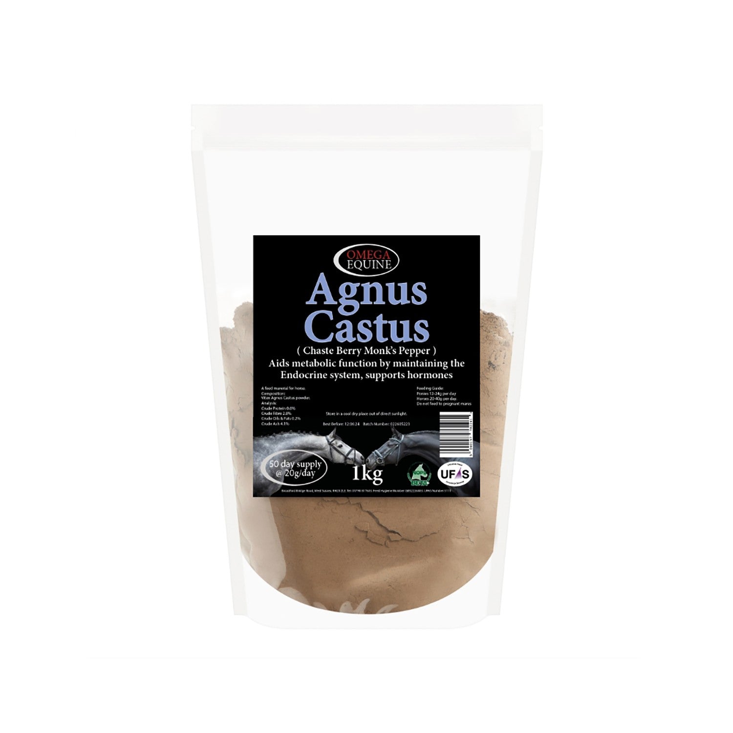 Omega Equine Agnus Castus Powder - 1 Kg