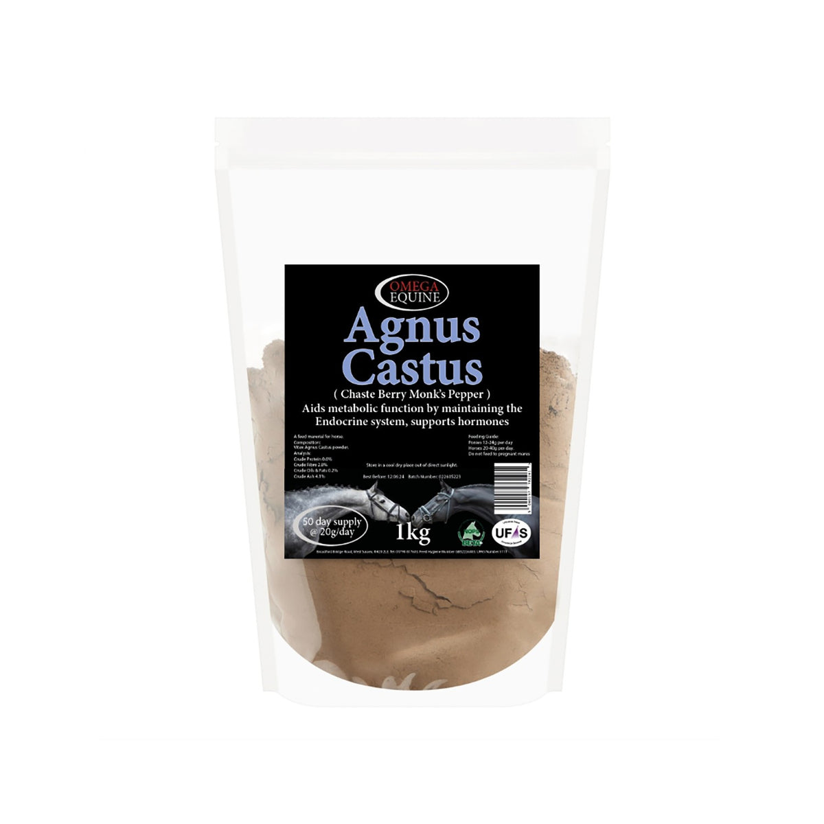 Omega Equine Agnus Castus Powder - 1 Kg