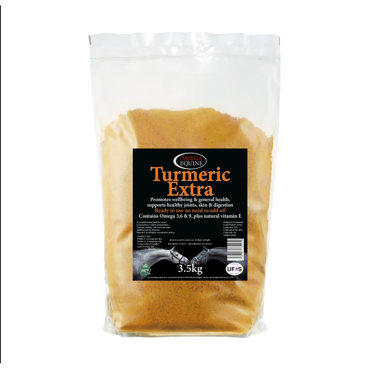 Omega Equine Turmeric Extra - 3.5 Kg