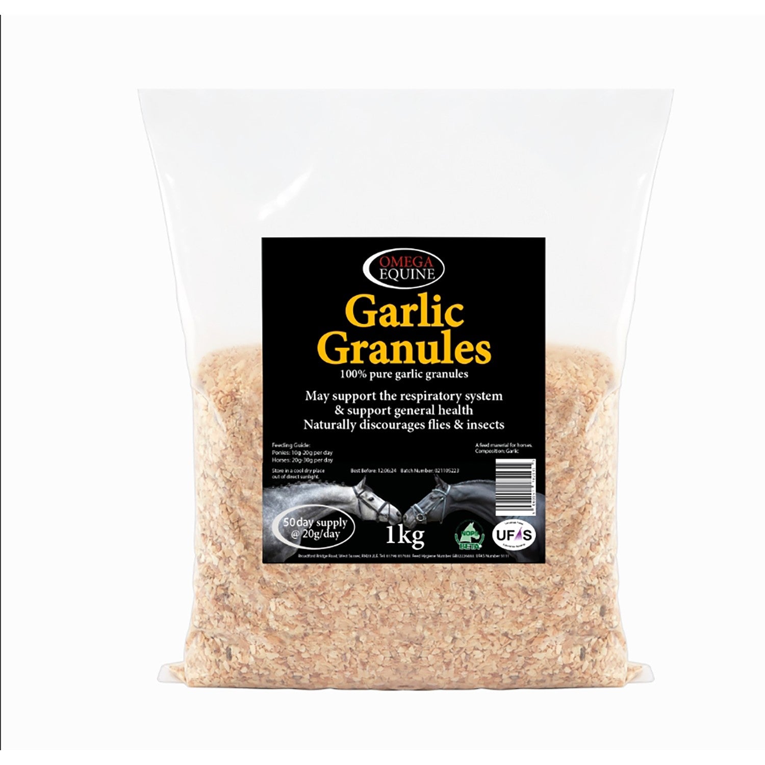 Omega Equine Garlic Granules - 1 Kg