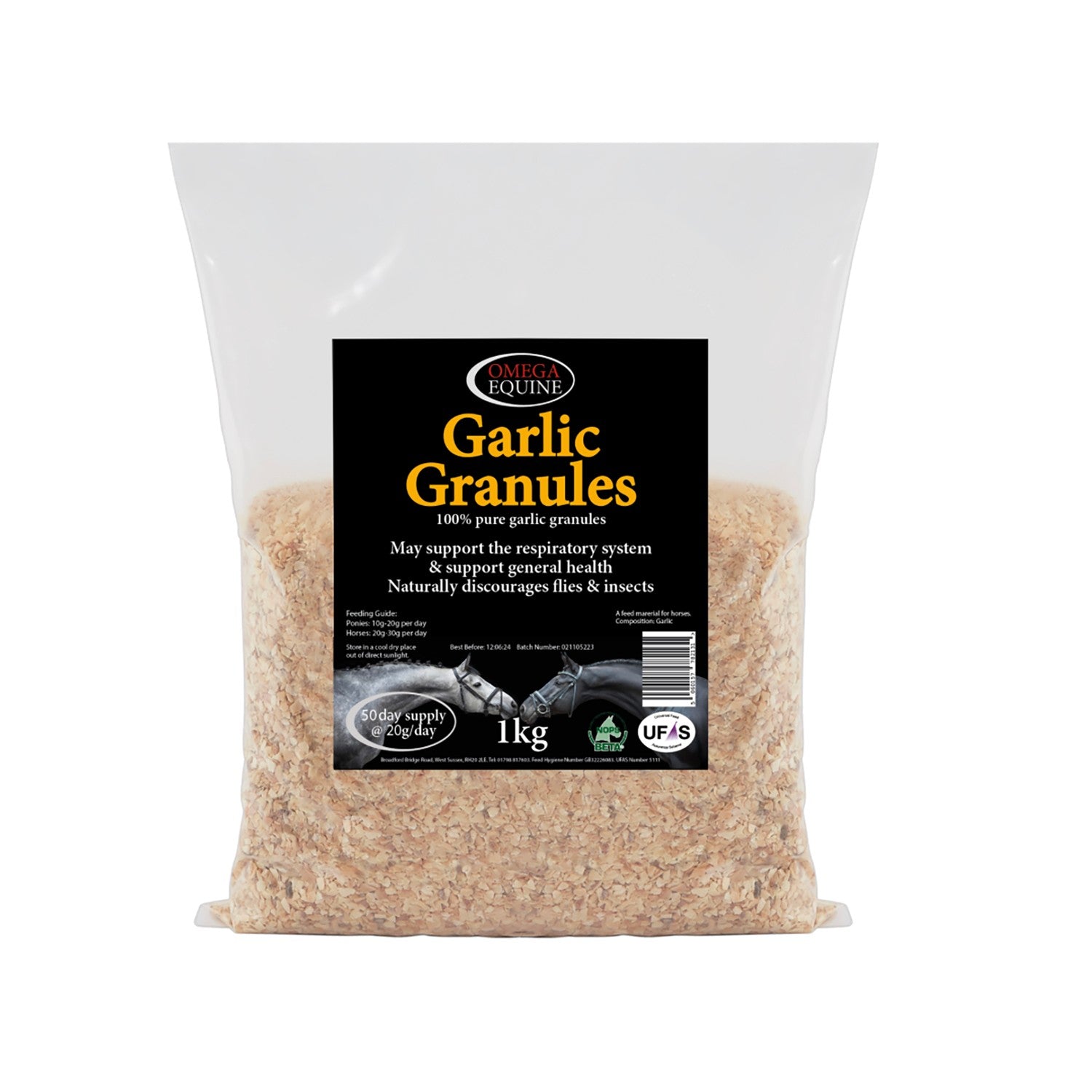 Omega Equine Garlic Granules - 3 Kg