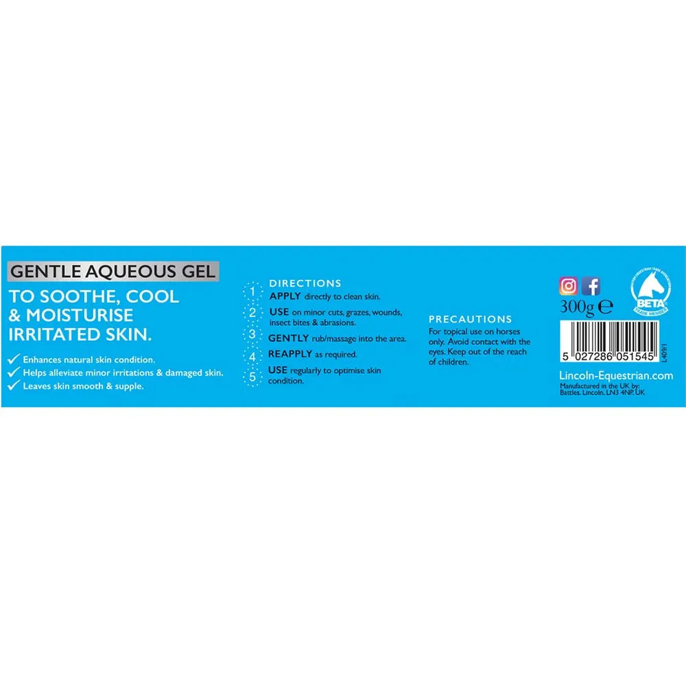 Lincoln Aloe Vera Gel - 300g Label