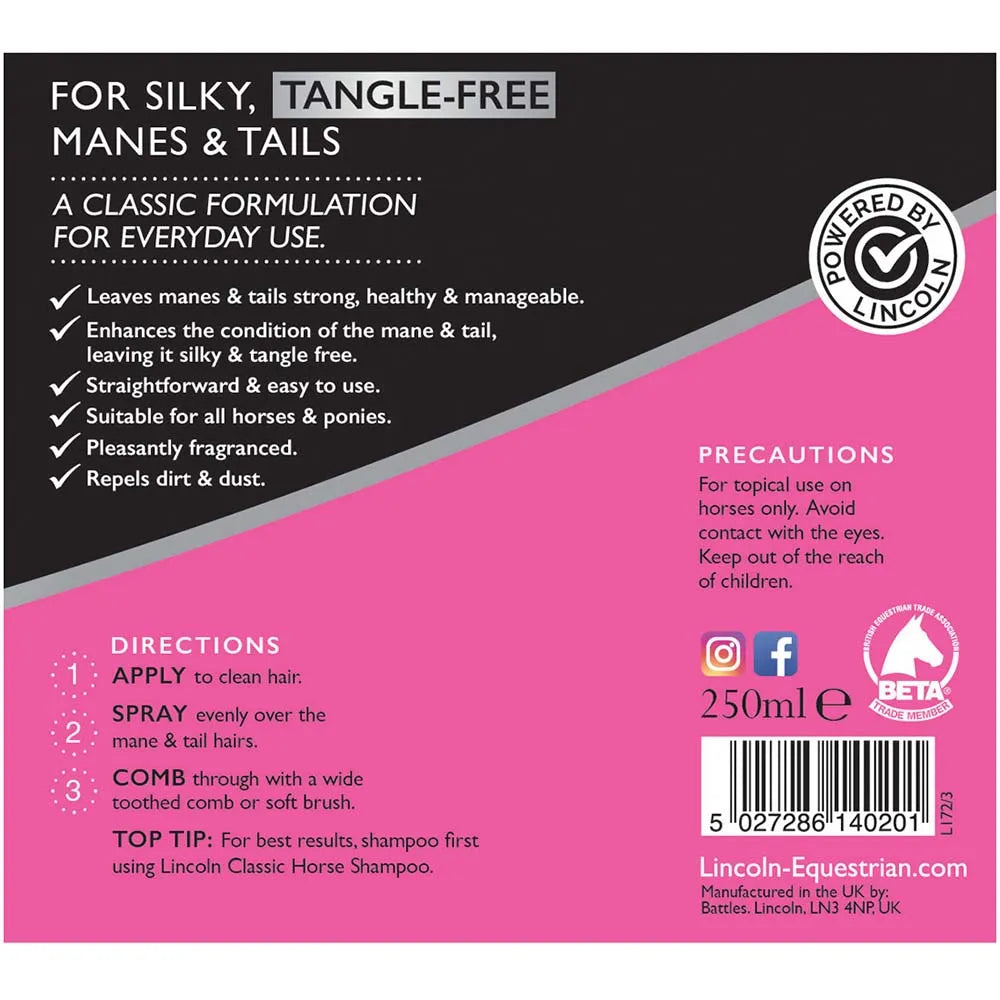 Lincoln Classic Mane & Tail Conditioner - 250ml