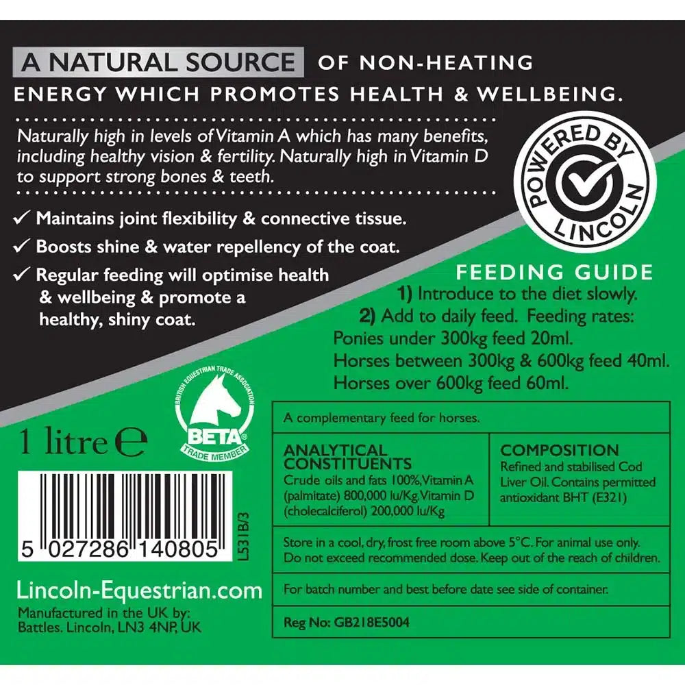 Lincoln Cod Liver Oil - 500ml