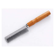Lincoln Aluminium Mane and Tail Comb with Wooden Handle