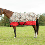 Stormx Original 50G Turnout Rug Thelwell Comic Chaos - 3' 0" - Taupe/Red - Turnout Rug