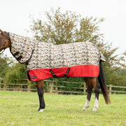 Stormx Original 200G Combi Rug Thelwell Comic Chaos - 3' 0" - Taupe/Red - Turnout Rug
