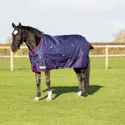 StormX Original Out of This World 100g Turnout Rug - 4' 6" - Navy/Magenta